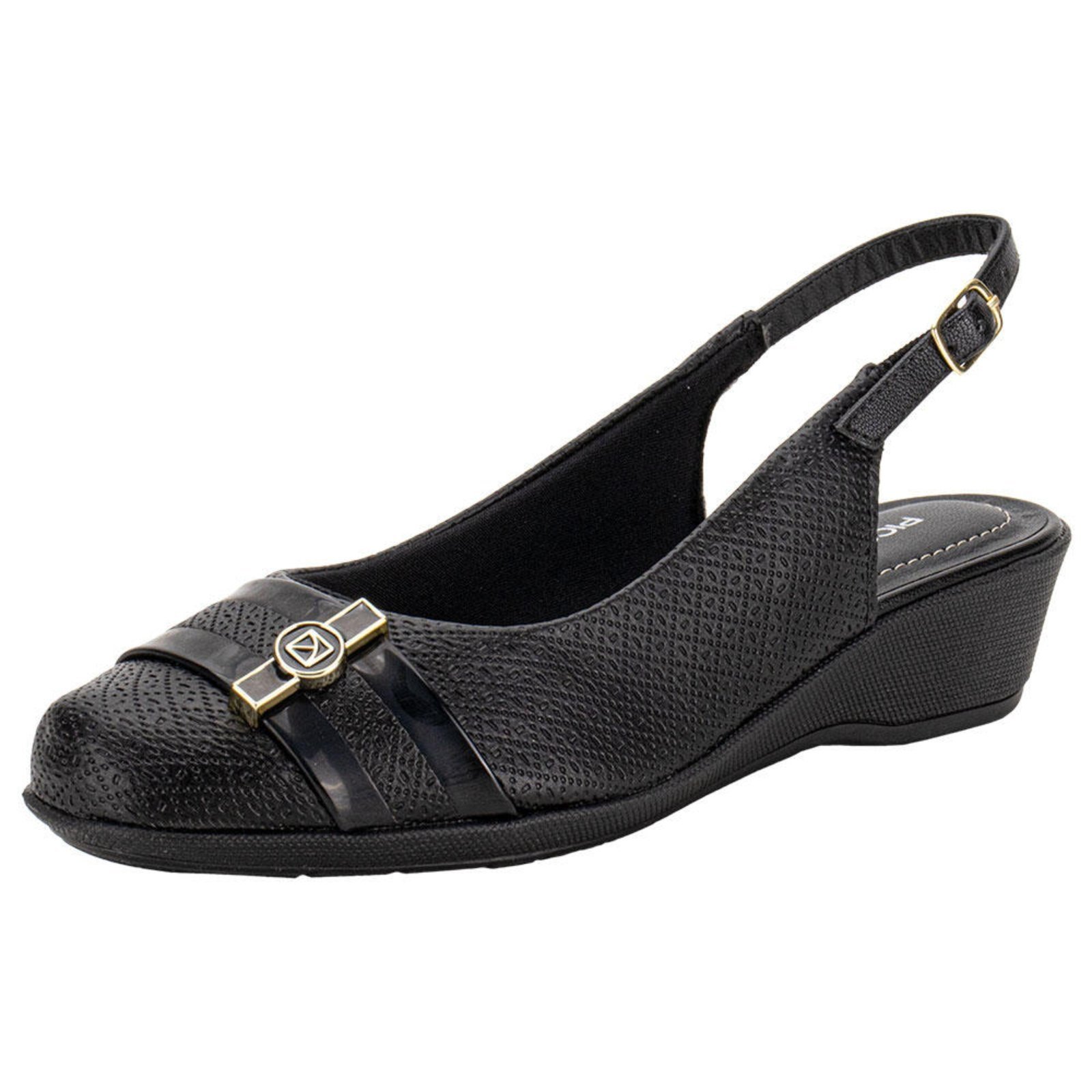 Sapato Feminino Anabela Piccadilly 143232 0083232 Preto