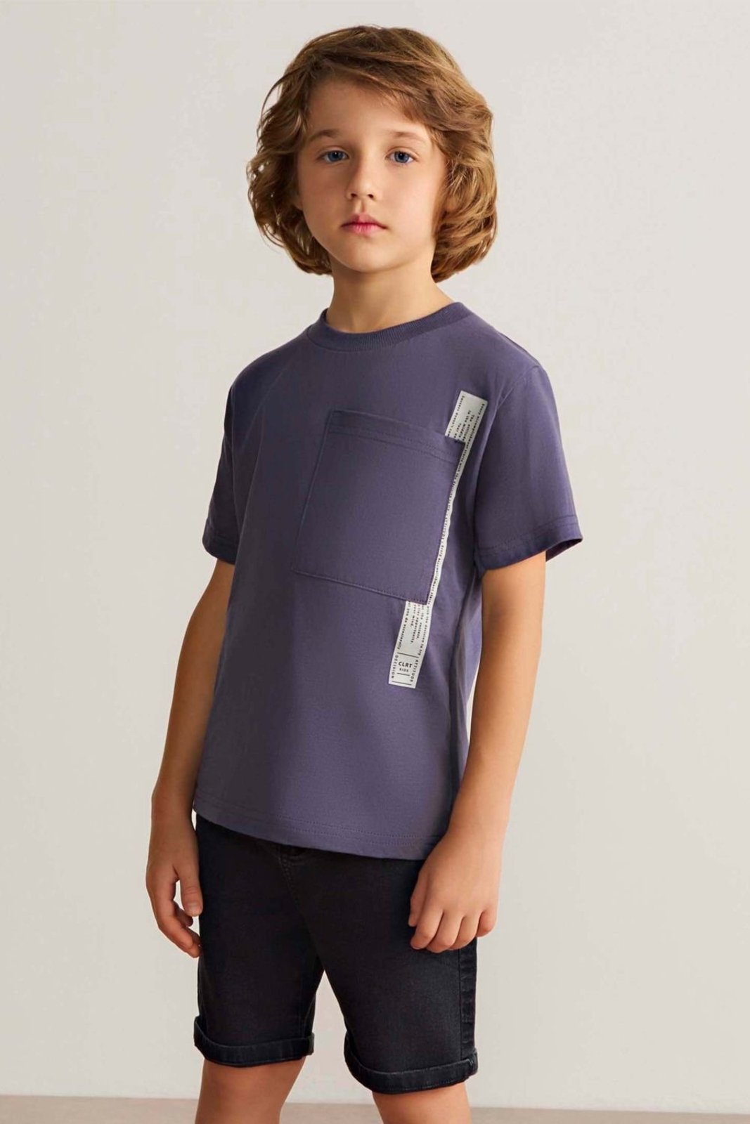 Infantil - Bermuda Menino Jeans Com Bolsos Colorittá Preto