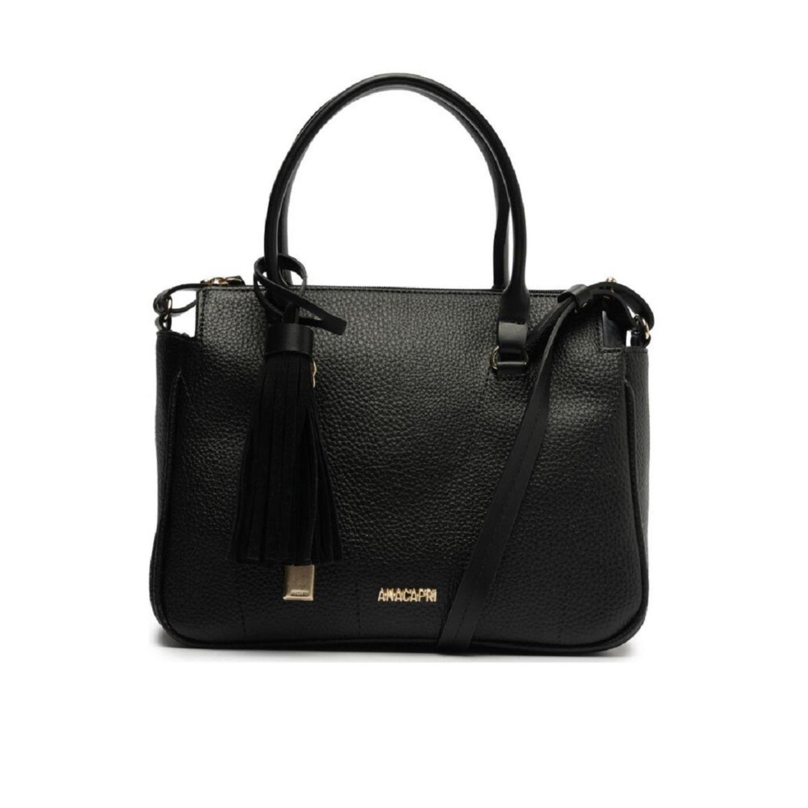 Bolsa Tira Colo Média Feminina Anacapri Preta
