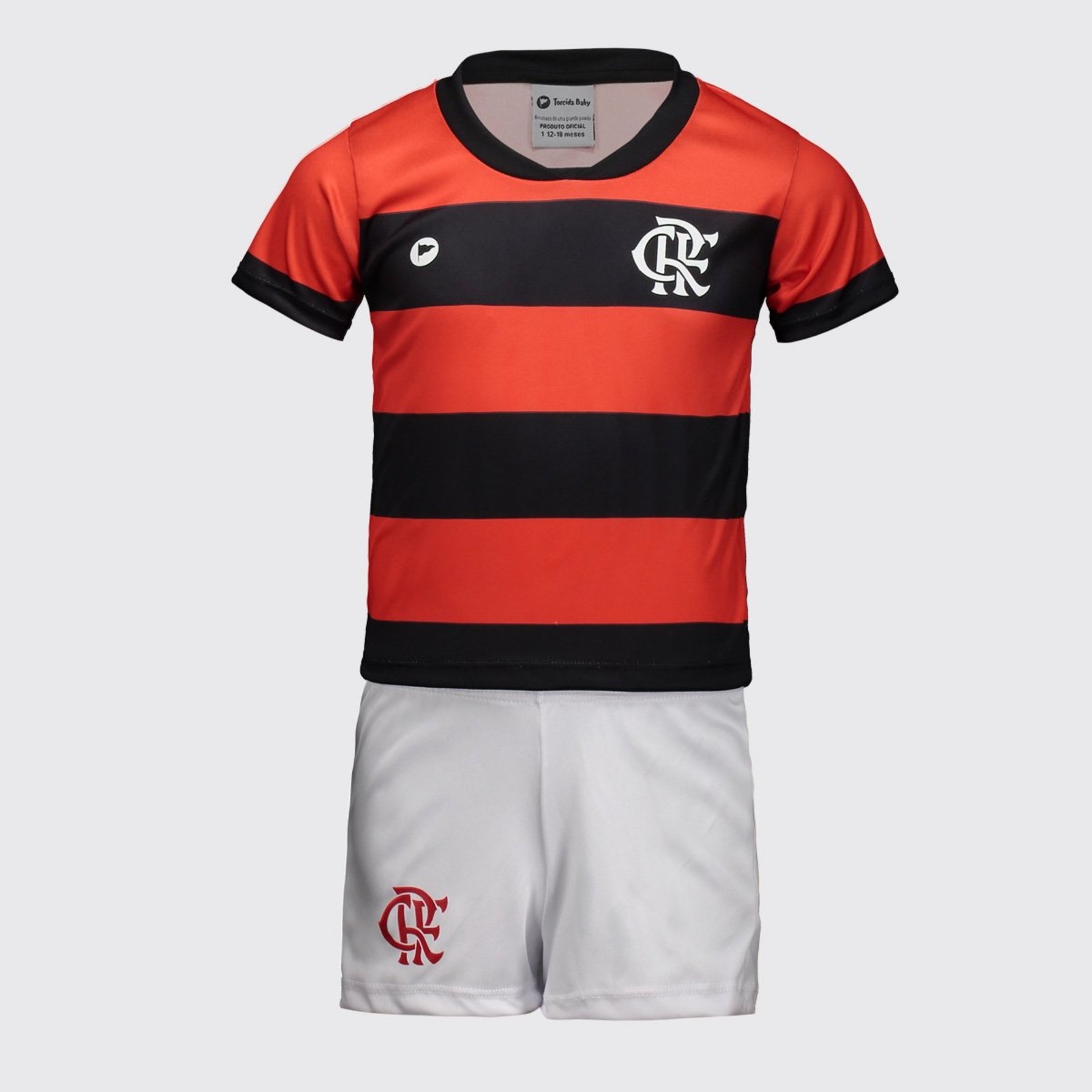 Kit Flamengo Baby com Bordado Vermelho