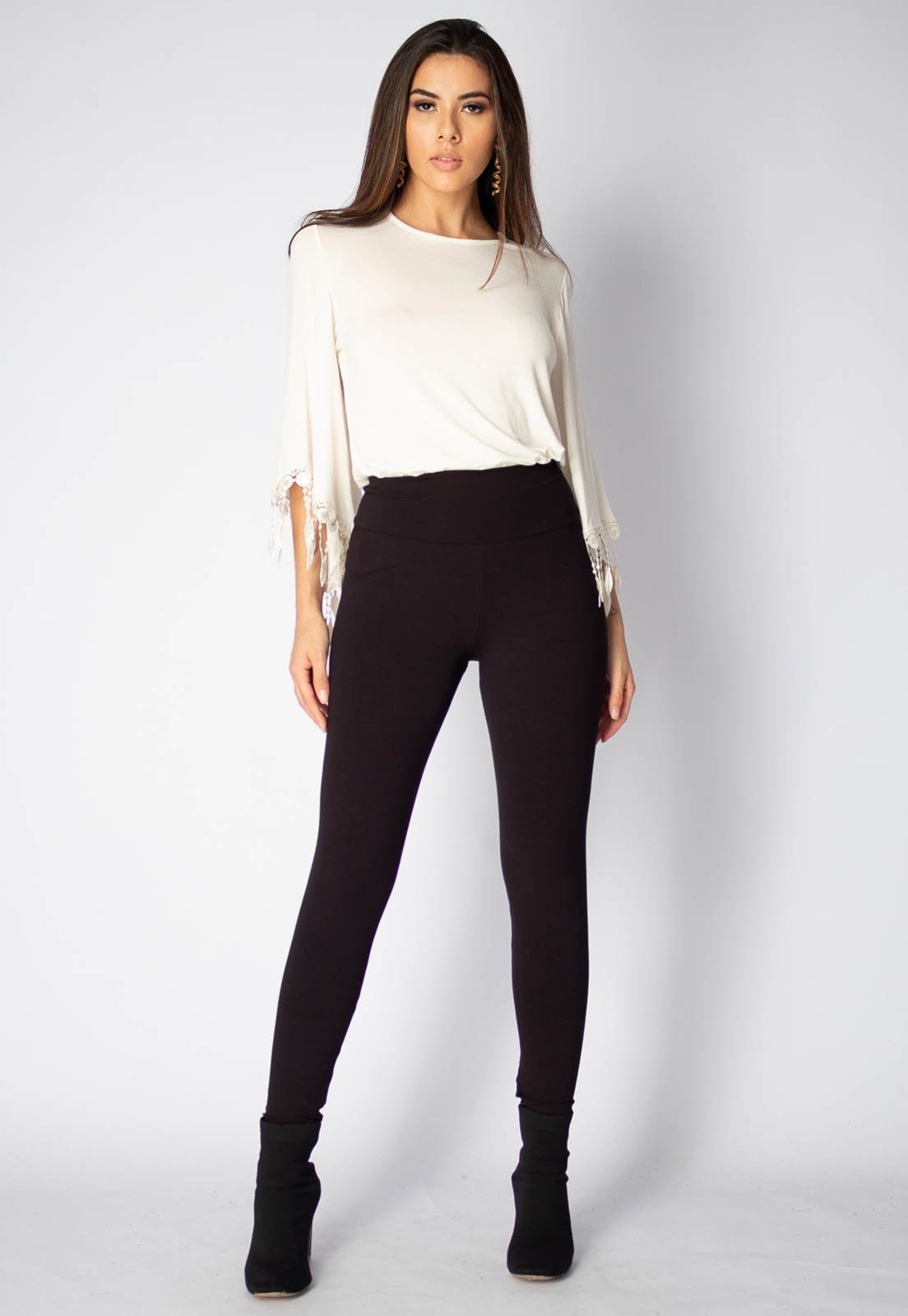 Calça Legging Quati Amazonia Vital Malha Preta