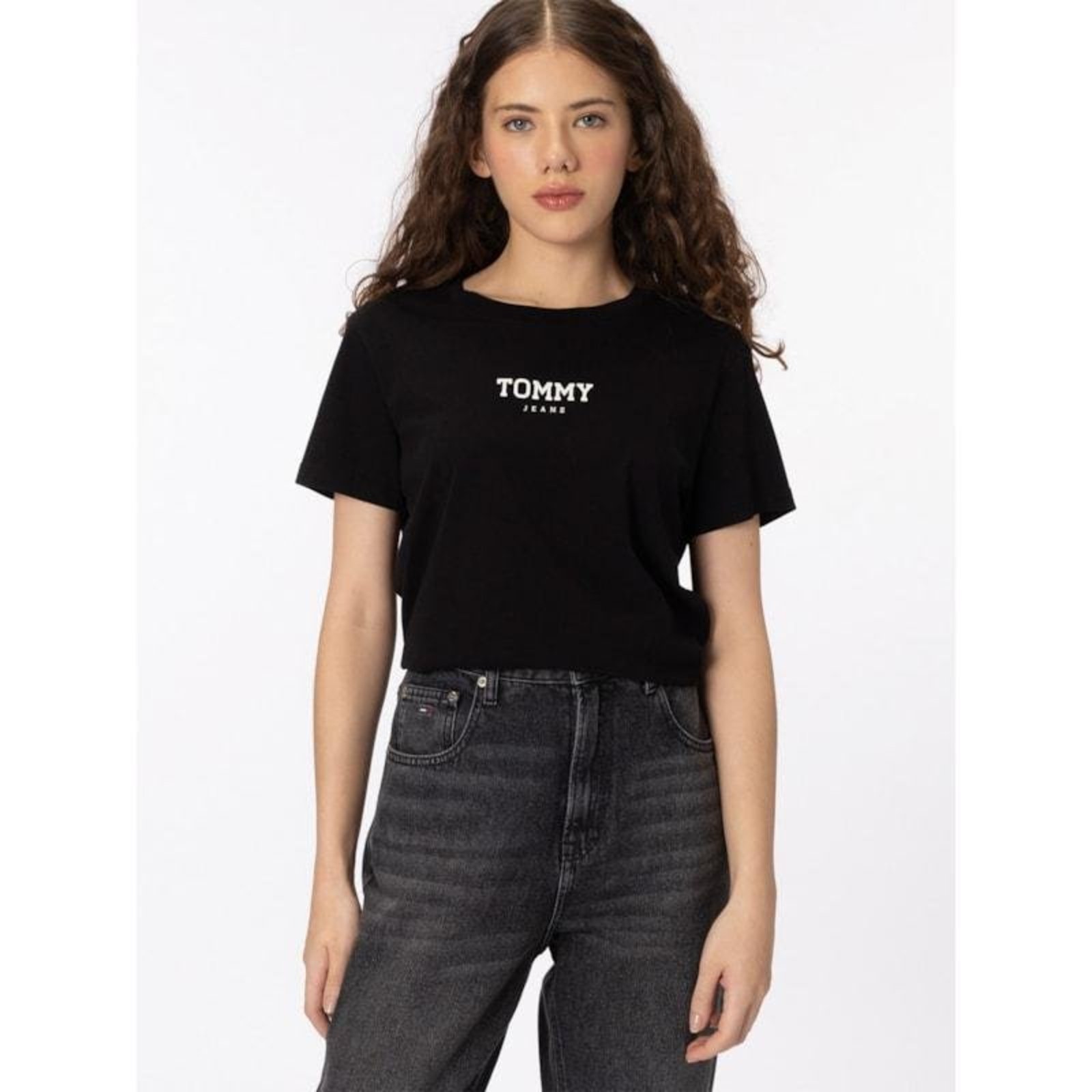 Camiseta Regular Essential com Logo Silkada Preto