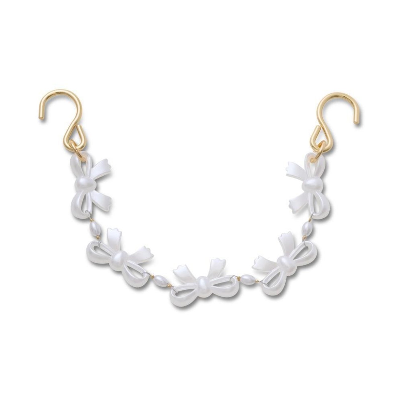 Infantil - Jibbitz™ Corrente de Laços de Pérolas Único Branco