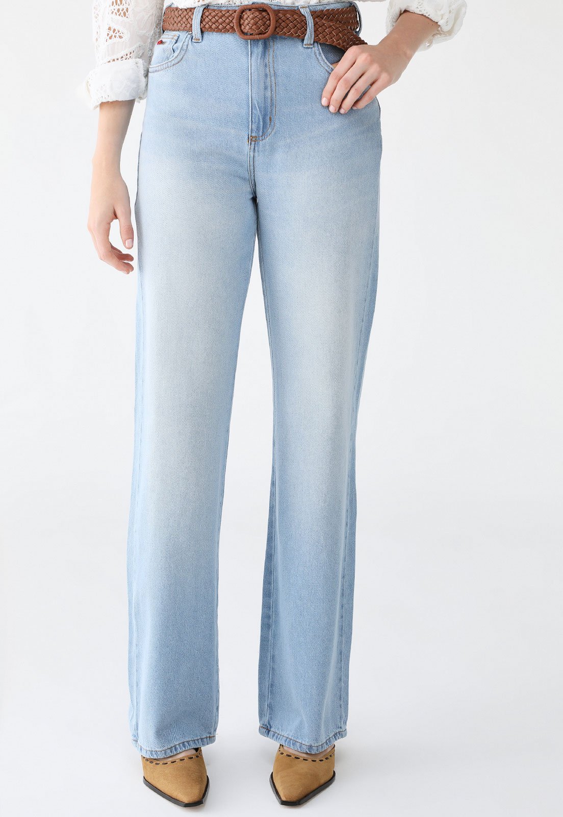 Calça Jeans Forum Wide Leg Pocket Azul