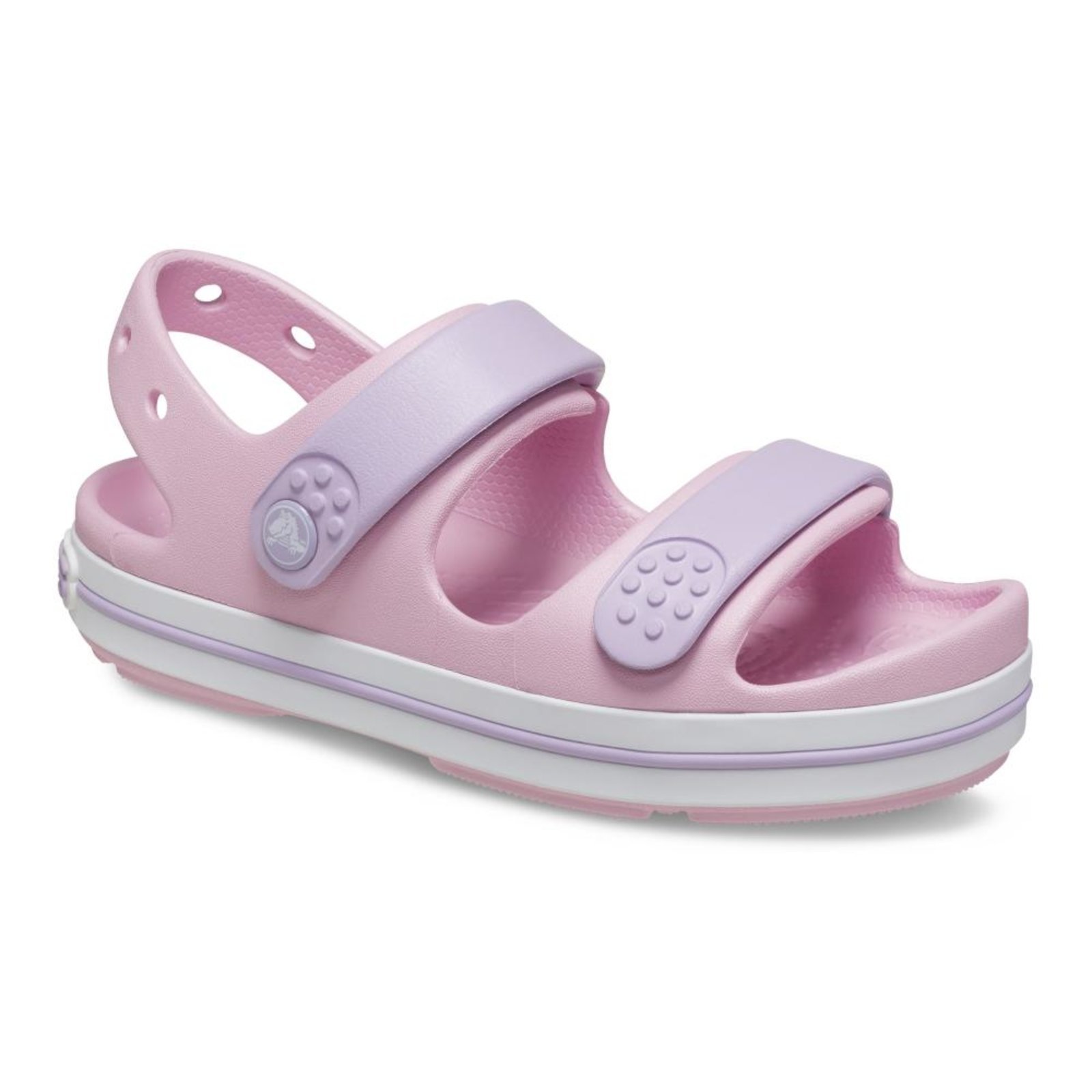 Vista 3 Infantil - Sandália crocs crocband cruiser sandal t ballerina/lavender rosa Crocs rosa