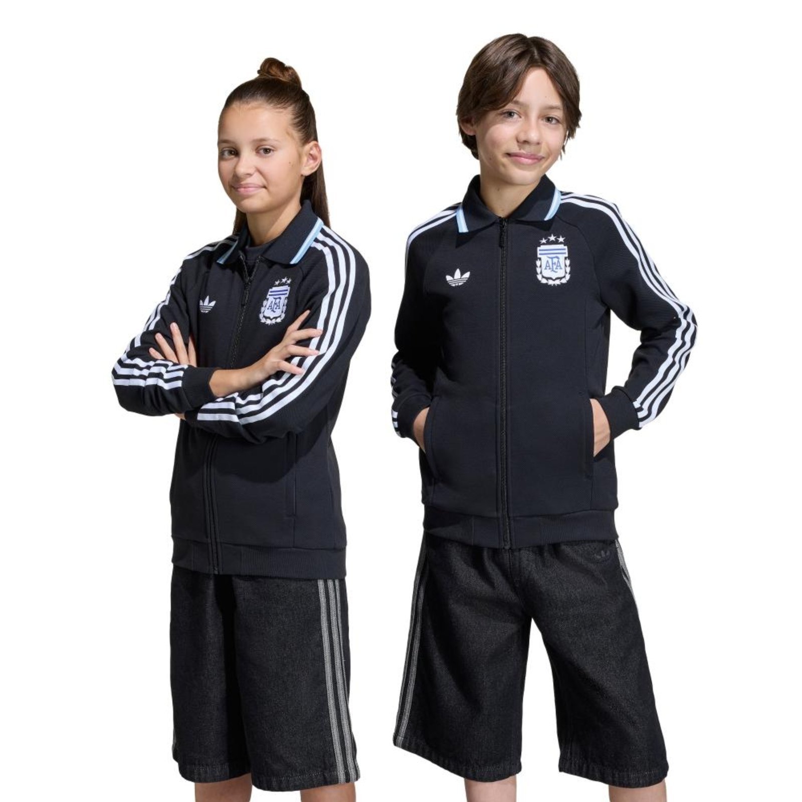 Infantil - Jaqueta Hino II Seleção Argentina adidas Originals Preto