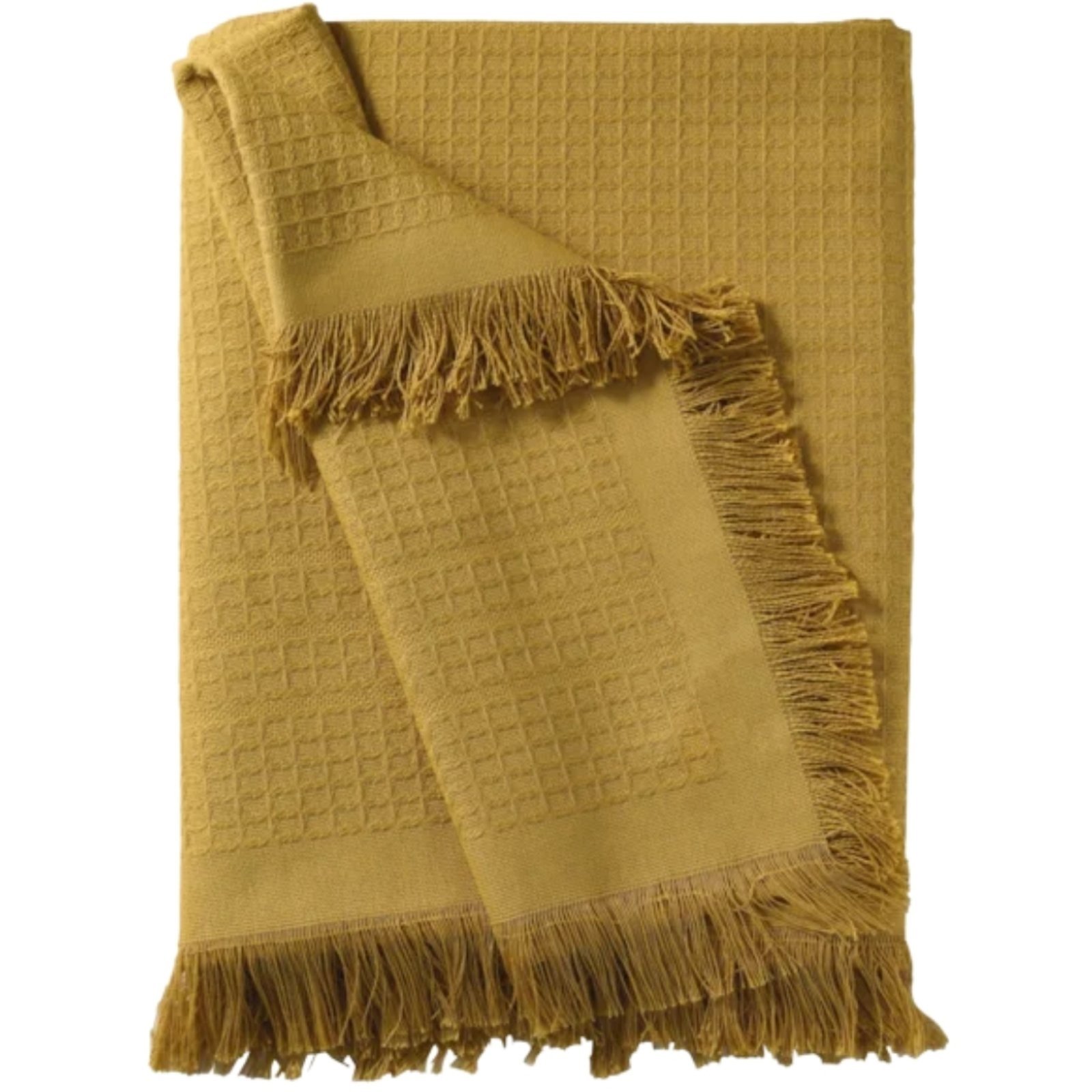 Vista 2 Manta Decorativa Dohler 1,50x2,10 Marrocos Amarela amarelo Dohler amarelo