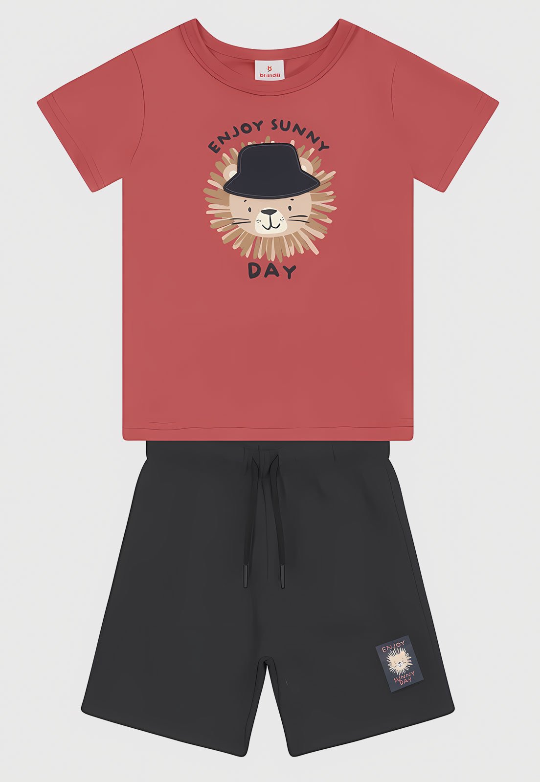 Conjunto Curto Brandili Leão Vermelho