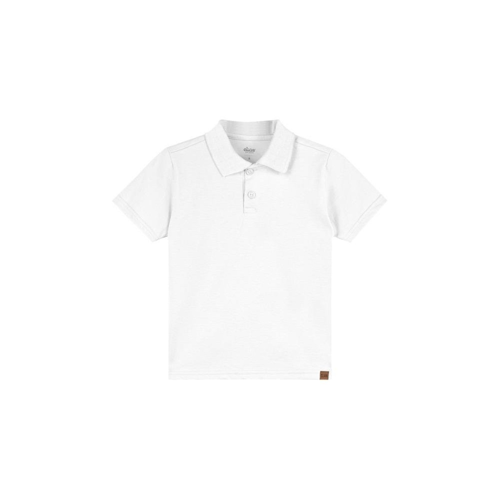 Infantil - Camisa Polo Algodão Manga Curta Elian Branco 1 Branco