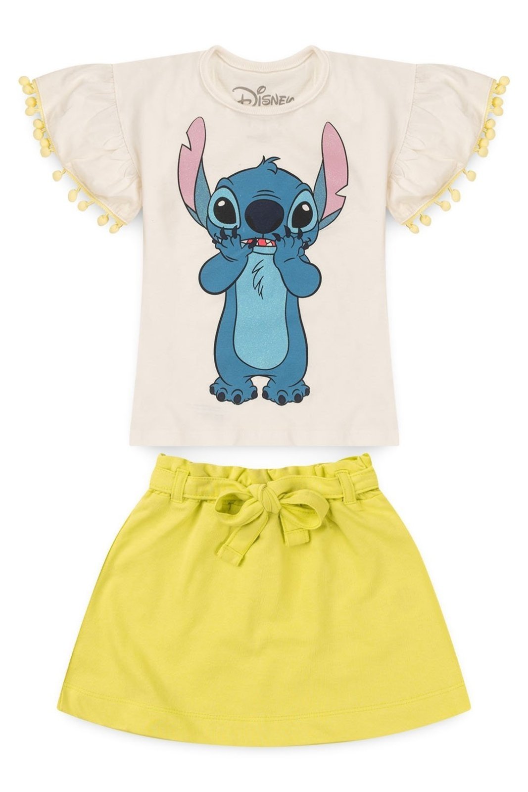 Infantil – Conjunto Disney Feminino Saia Stitch