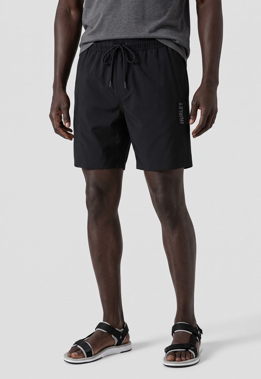 Bermuda Masculina Hurley Elástico Block Preta