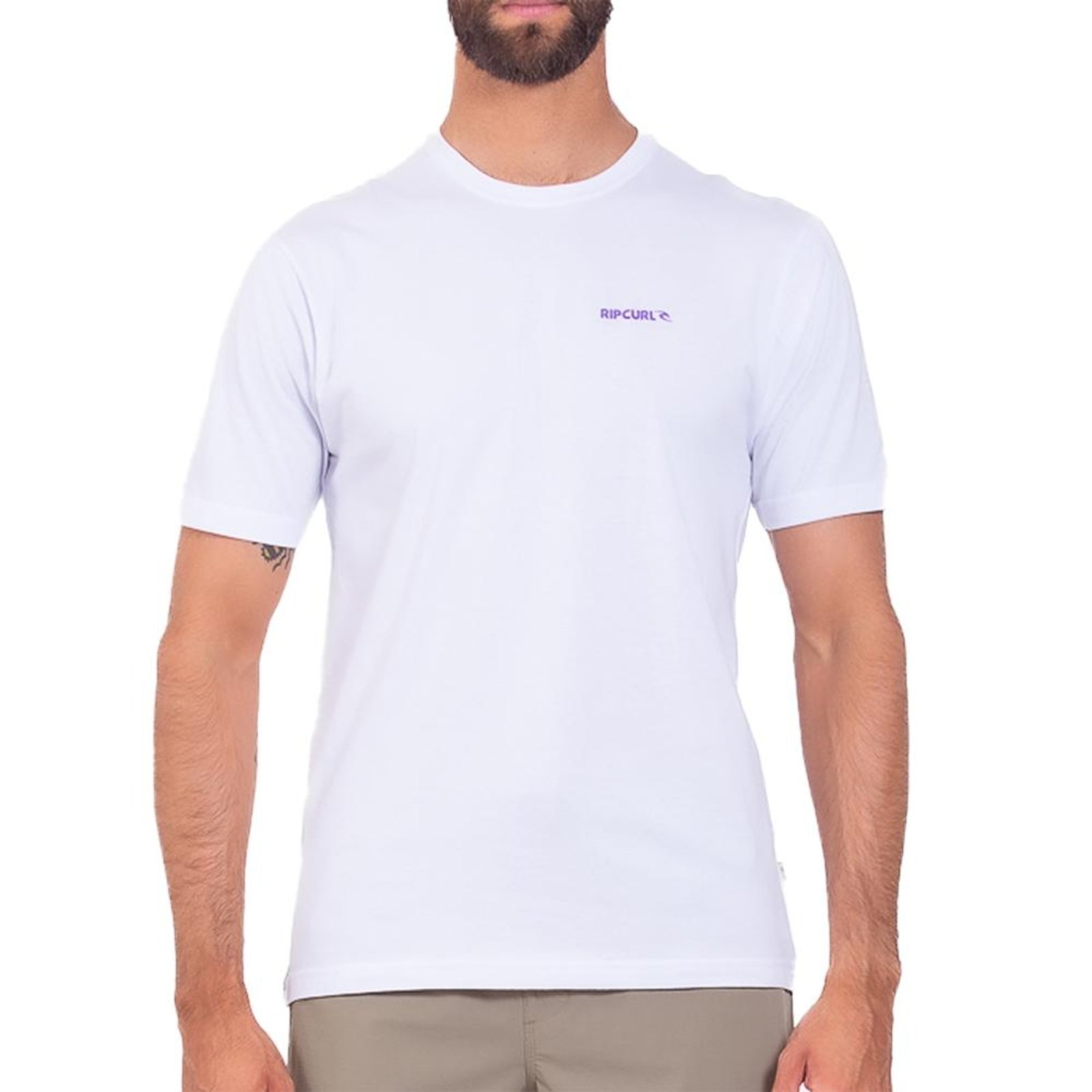 Camiseta Rip Curl Brand Icon SM25 Masculina Branco
