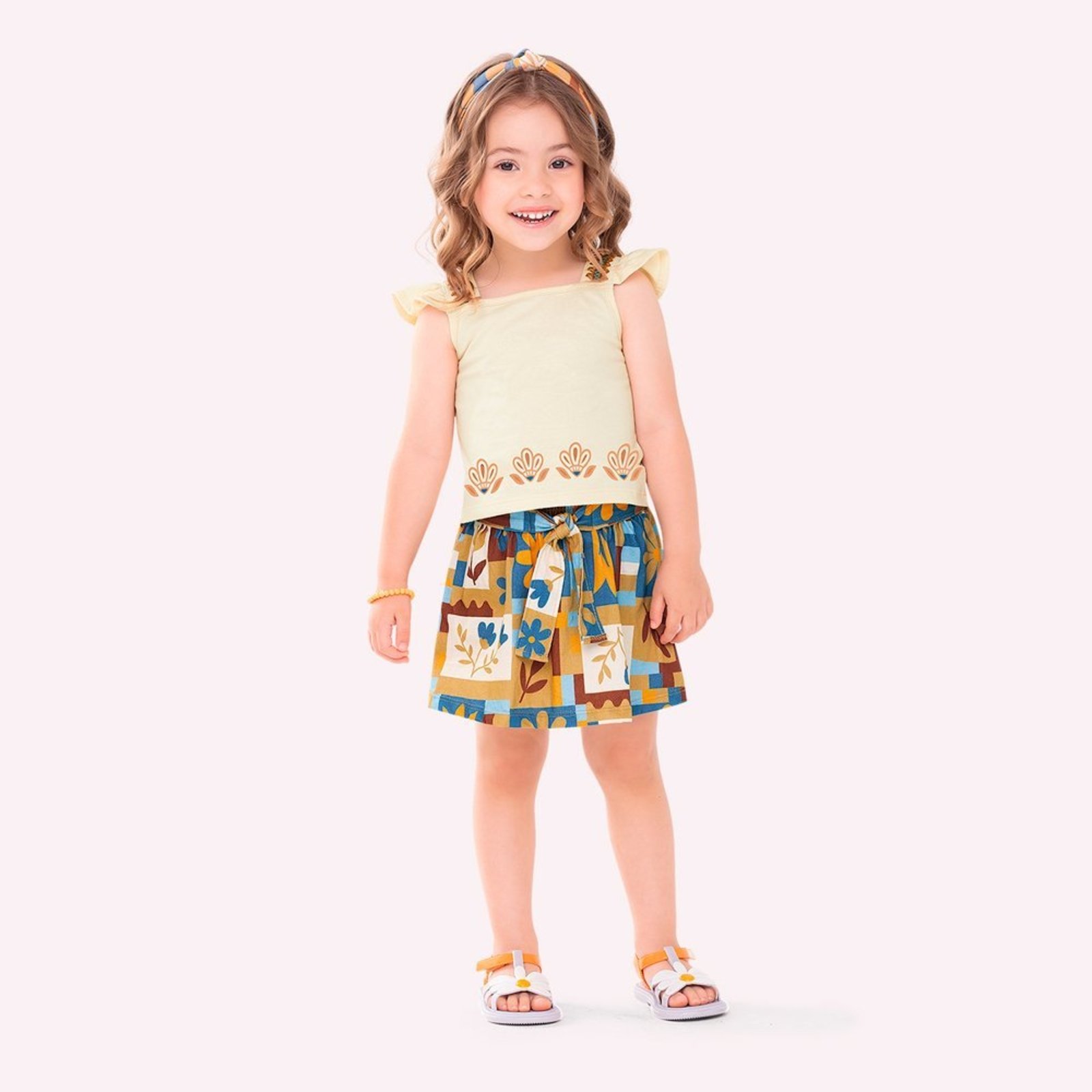 Infantil - Conjunto Menina em Algodão Nanai