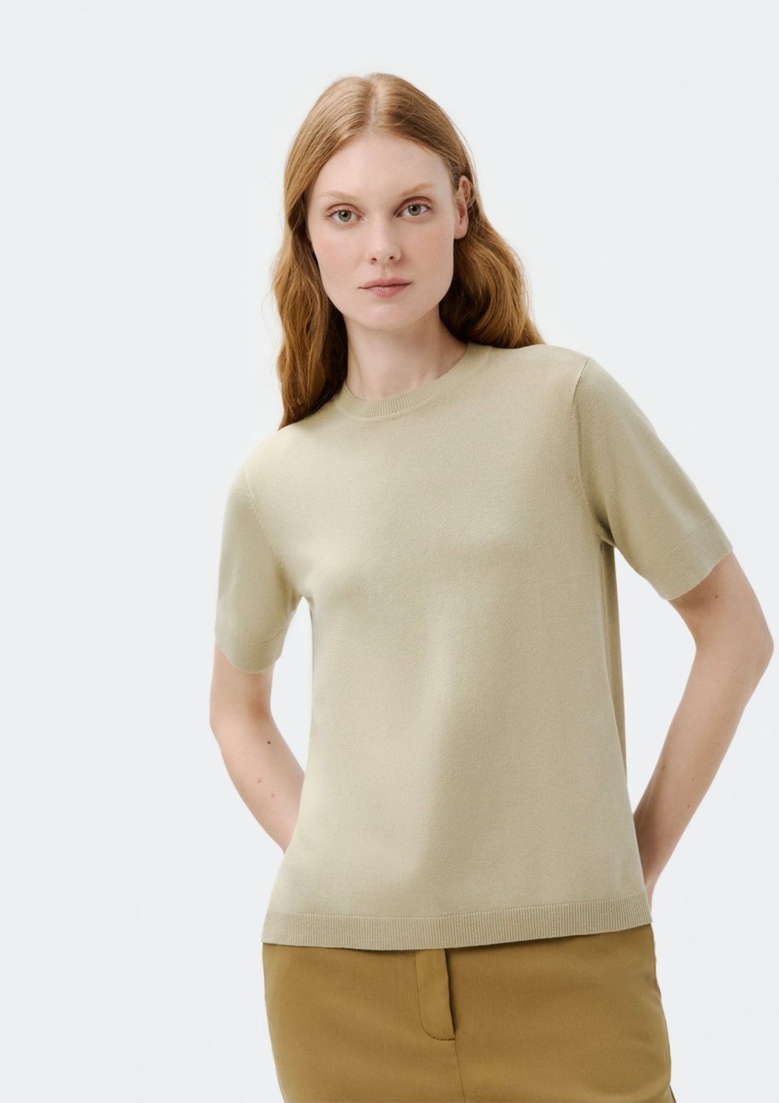 Blusa Feminina Manga Curta Em Tricô Leve Hering