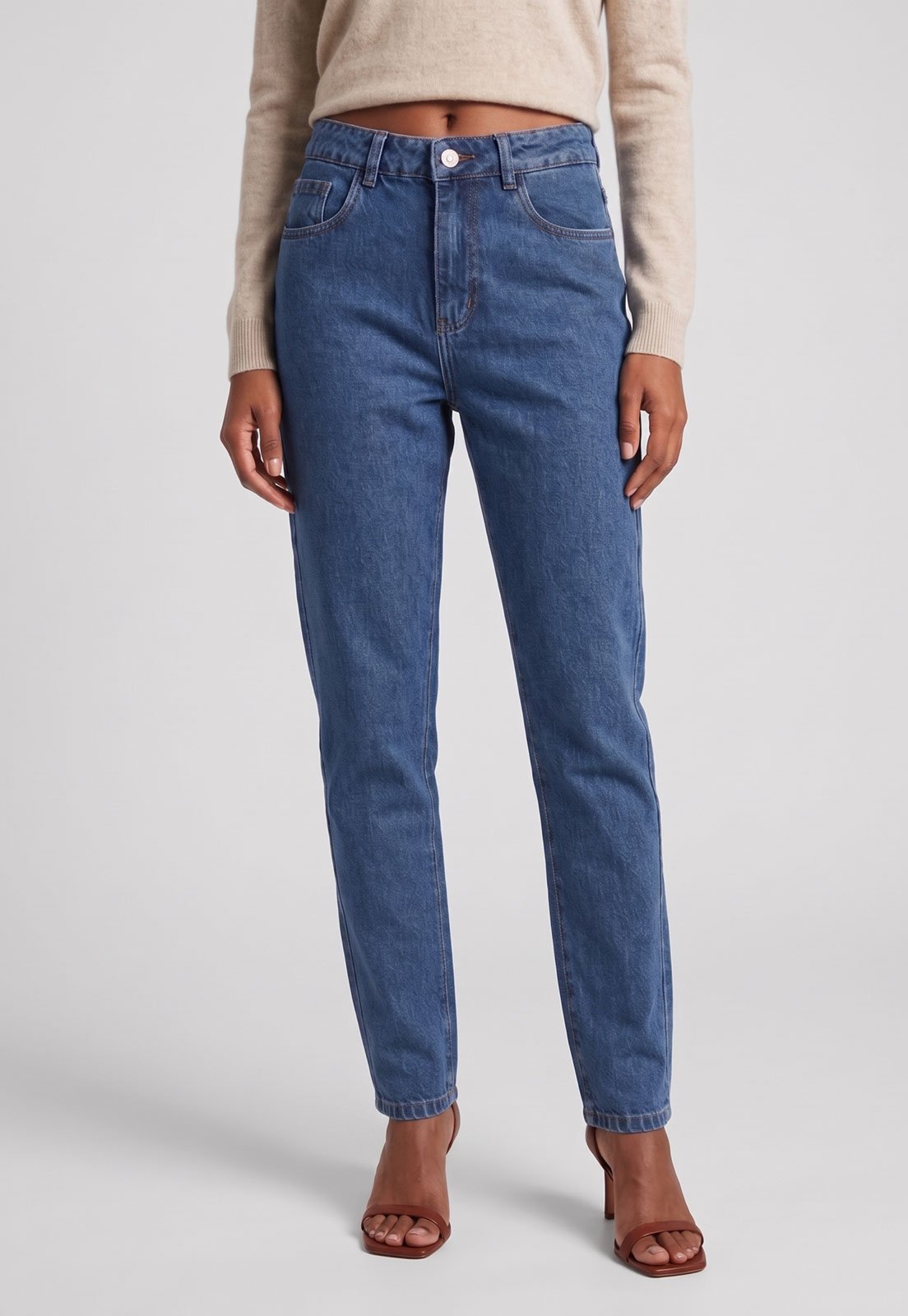 Calça Feminina Sawary Jeans Slim Azul