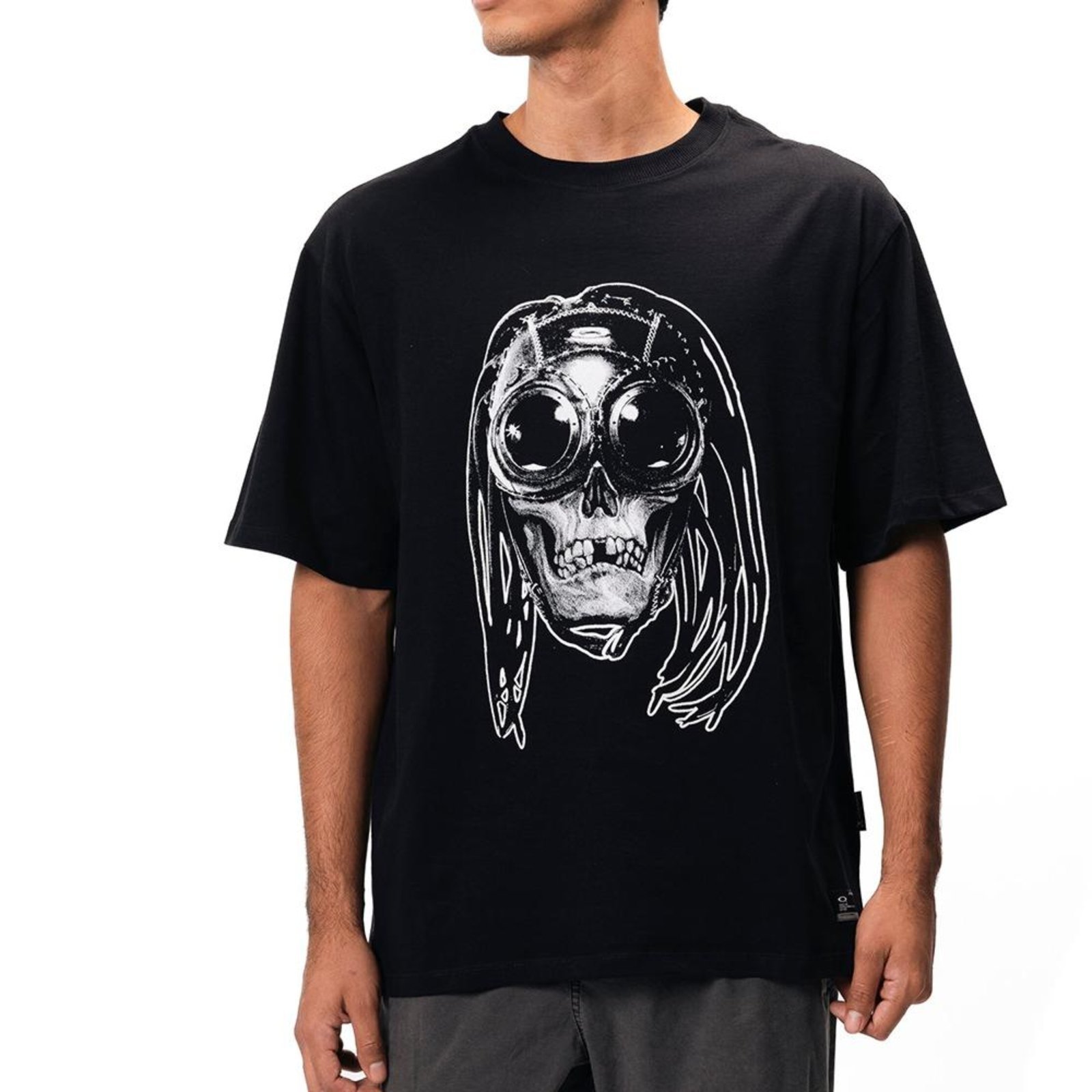 Camiseta Oakley Skull Medusa SS WT25 Masculina Blackout