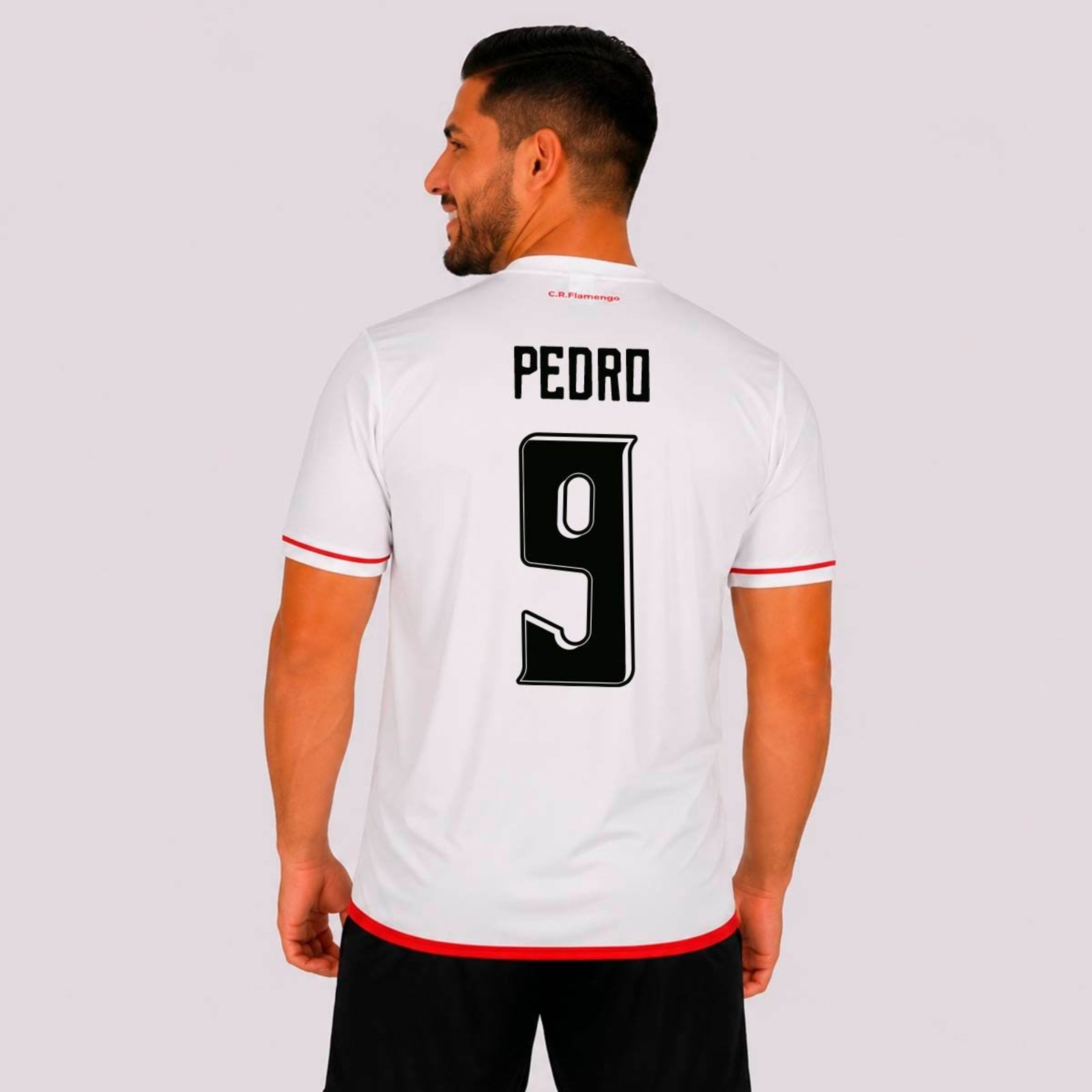 Camisa Flamengo Approval Branca 9 Pedro