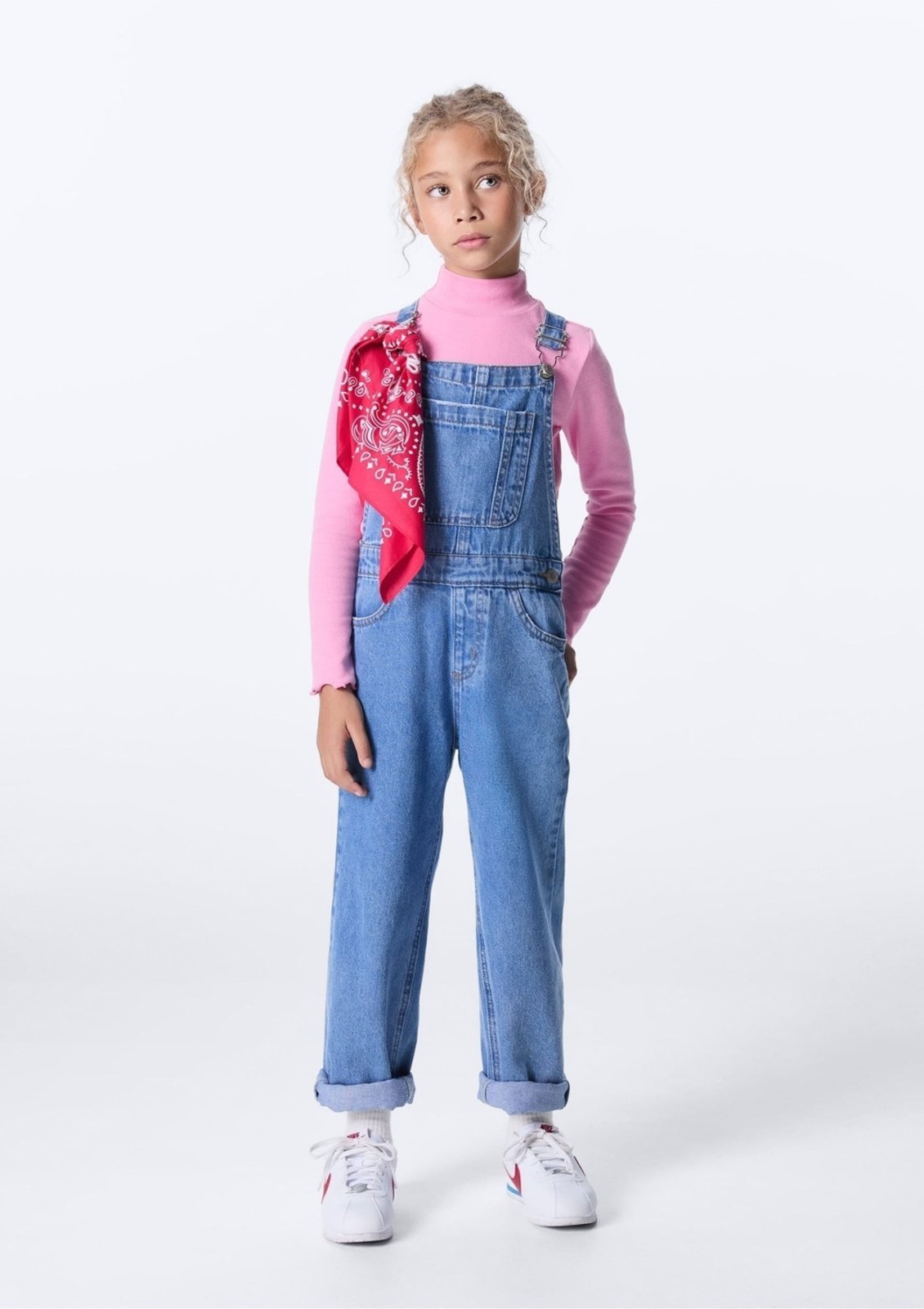 Infantil - Jardineira Unissex Jeans Hering