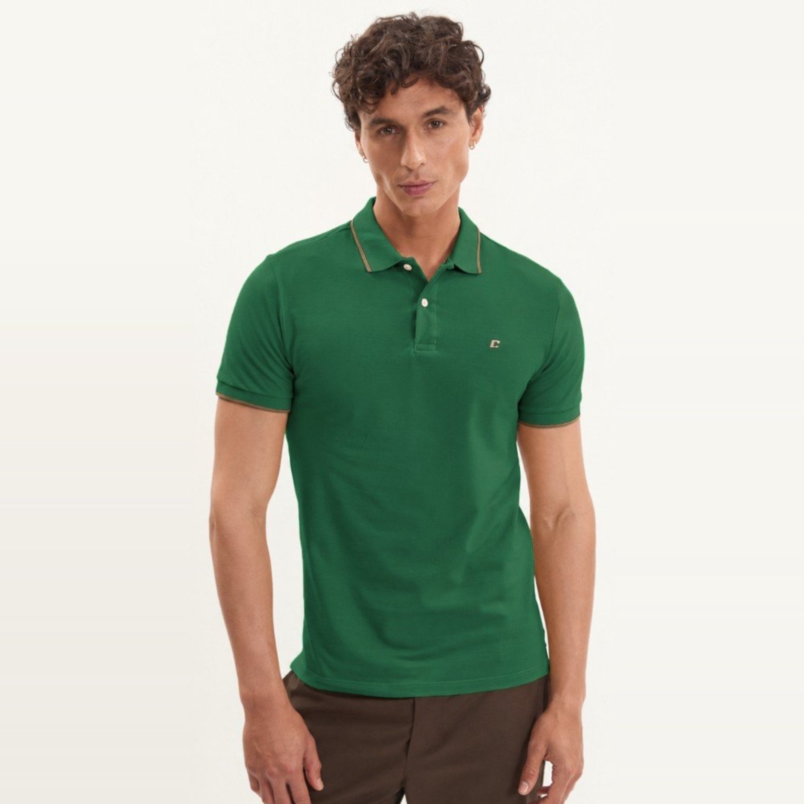 Camisa Polo Colcci Letter Ve27 Verde Masculino