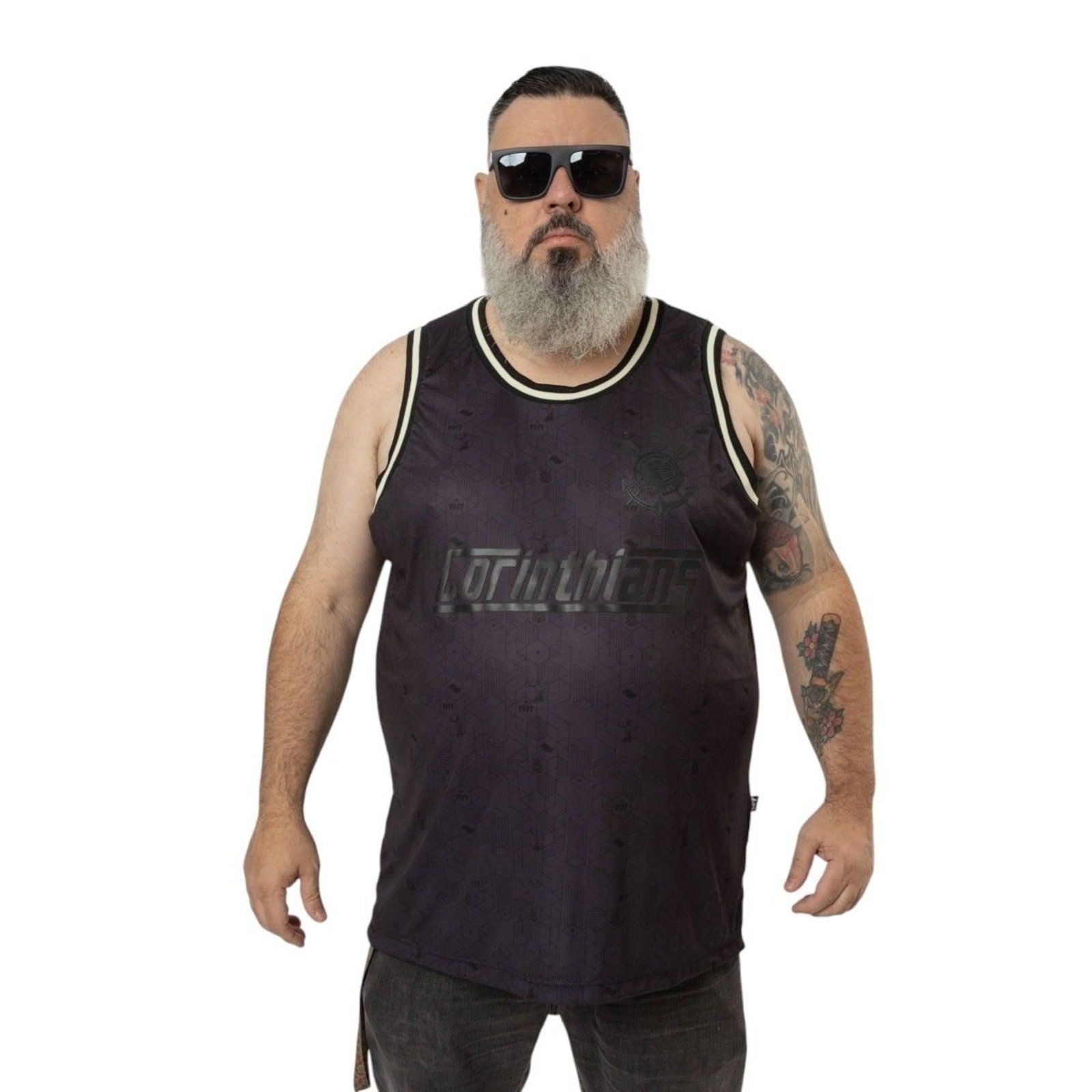 Regata Basquete Masculina Corinthians Surf Center Preto