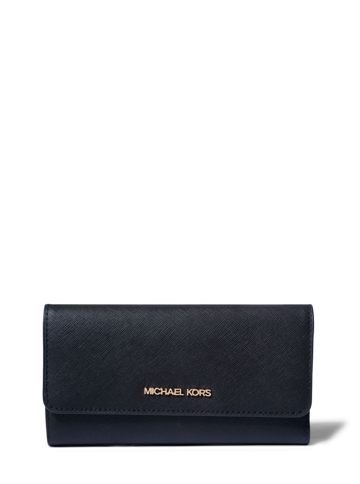 Vista 2 Carteira Jet Set Média De Couro 35S8gtvf7l001 Michael Kors preto