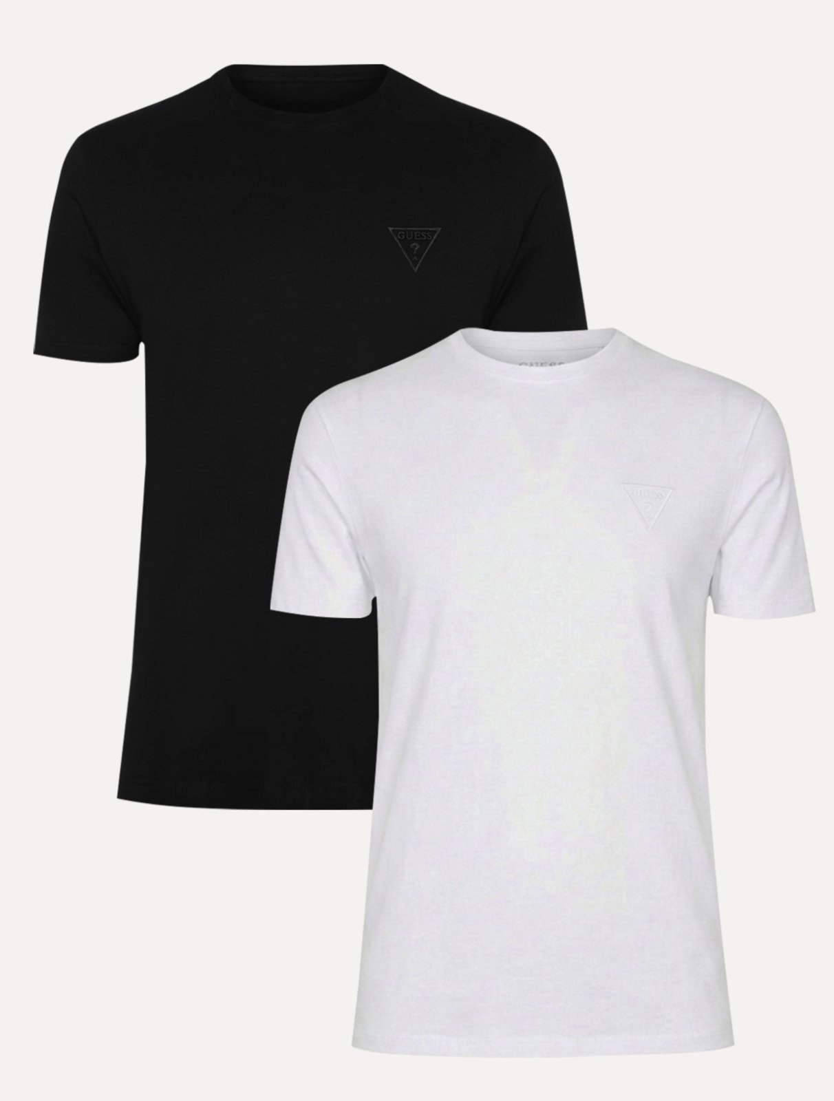 Kit Camisetas Guess Masculina Bordado Peito Preta/Branca