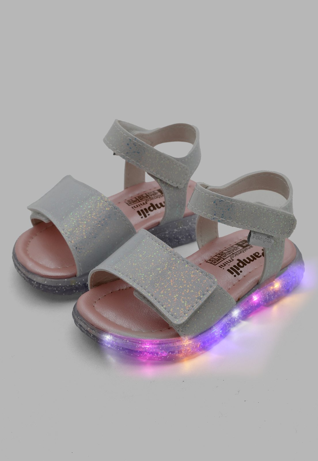 Infantil - Sandália Pampili Mini Led Branca