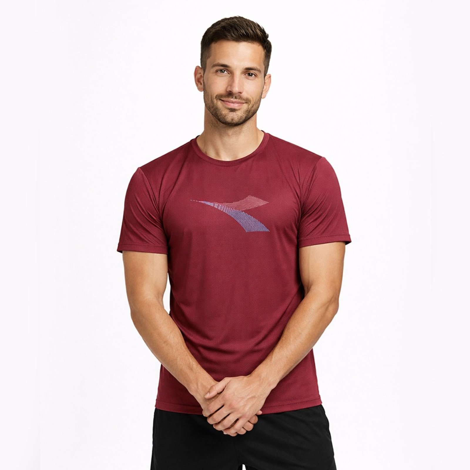 Camiseta Diadora Big Logo II Bordô