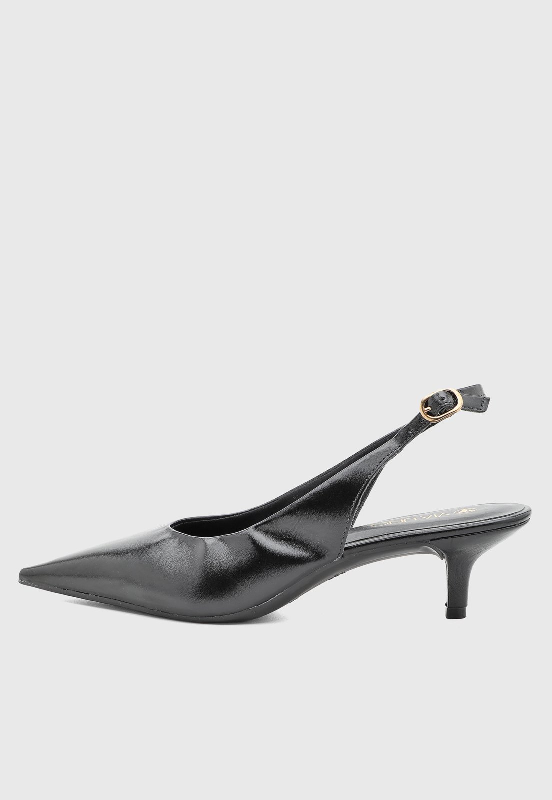 Scarpin Feminino VIA UNO Salto Médio Bico Fino