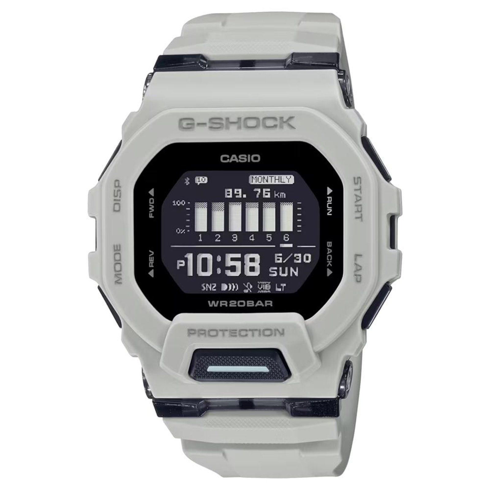 Relógio G-Shock GBD-200UU-9DR Cinza Claro