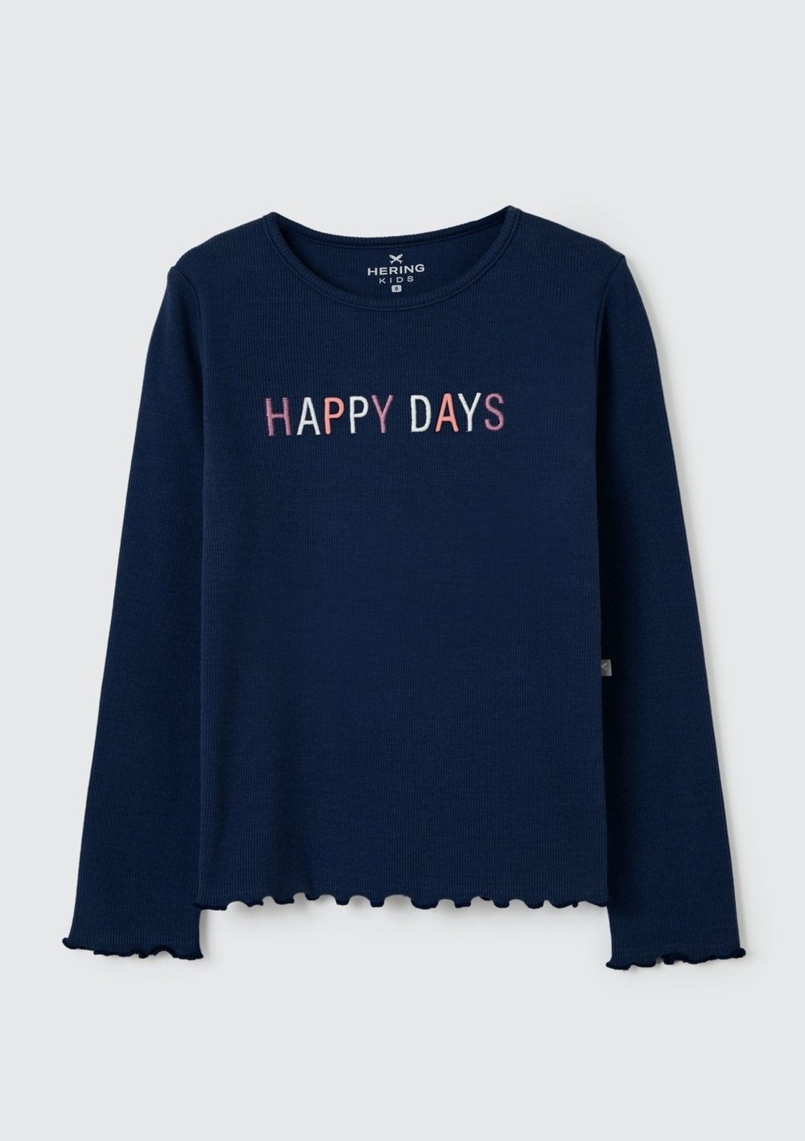 Infantil - Blusa Manga Longa Menina Em Ribana Hering
