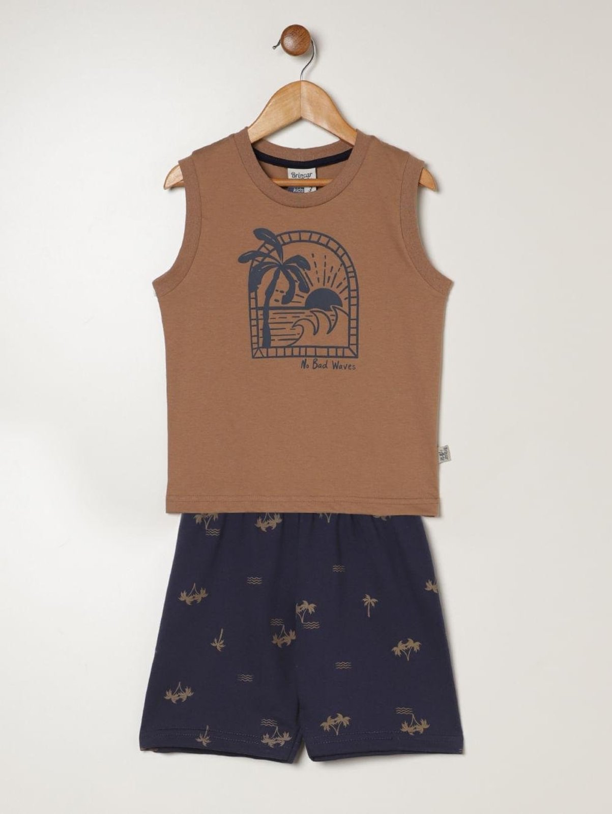 Infantil - Conjunto Curto Para Menino - MARROM