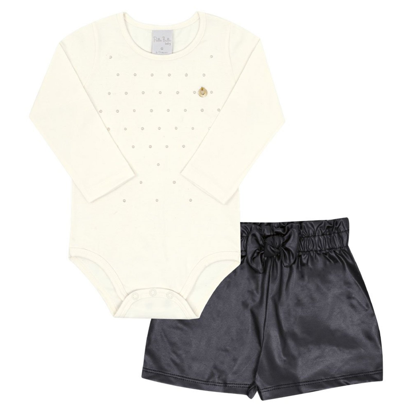 Infantil - Conjunto Menina - Bege - 52618-1271