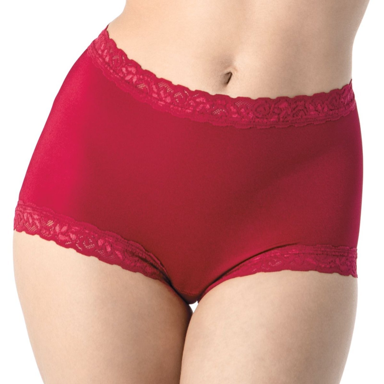 Calcinha Tanga Larga Alta com Renda Safira DeMillus