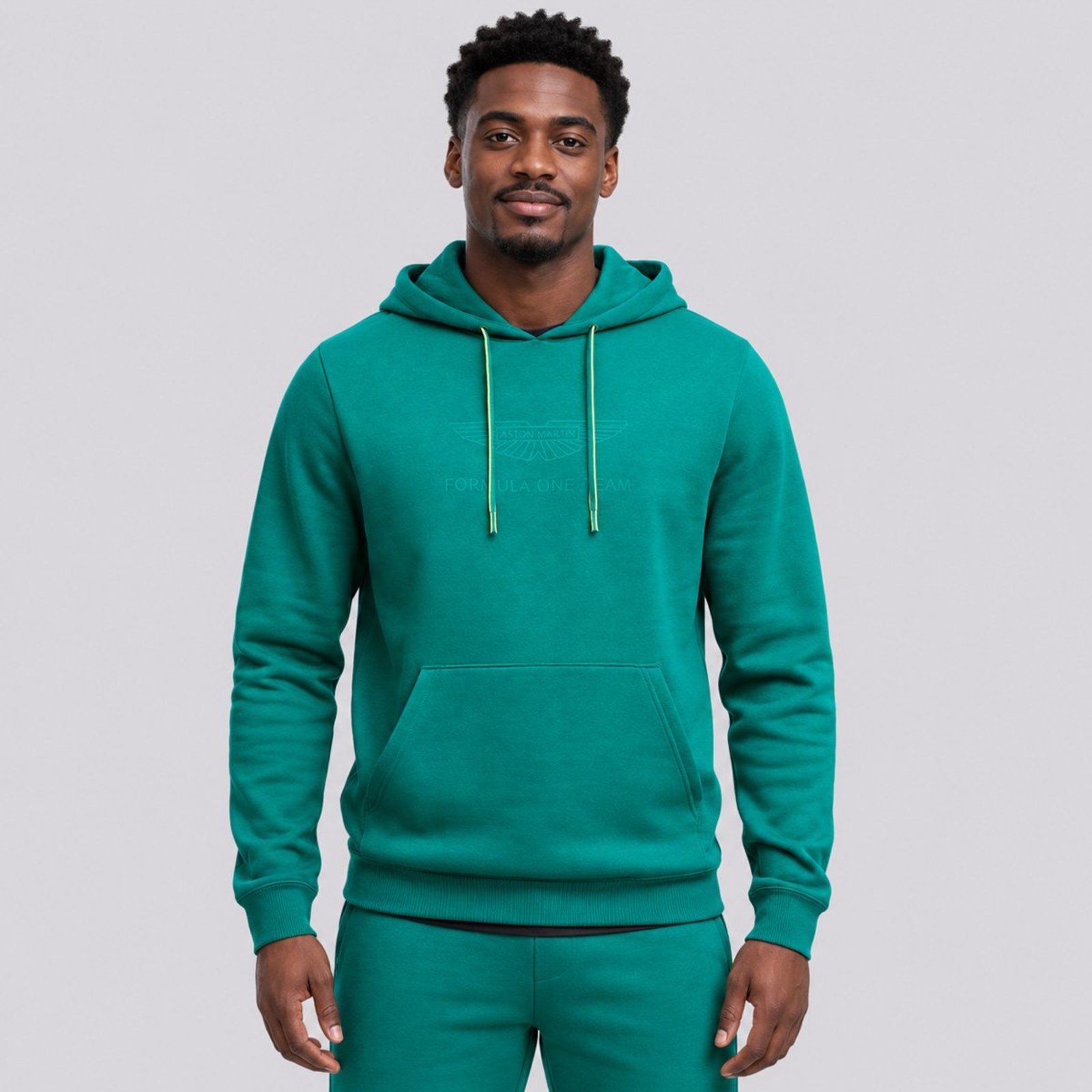 Moletom Puma AMF1 Essential Sweat Logo Verde