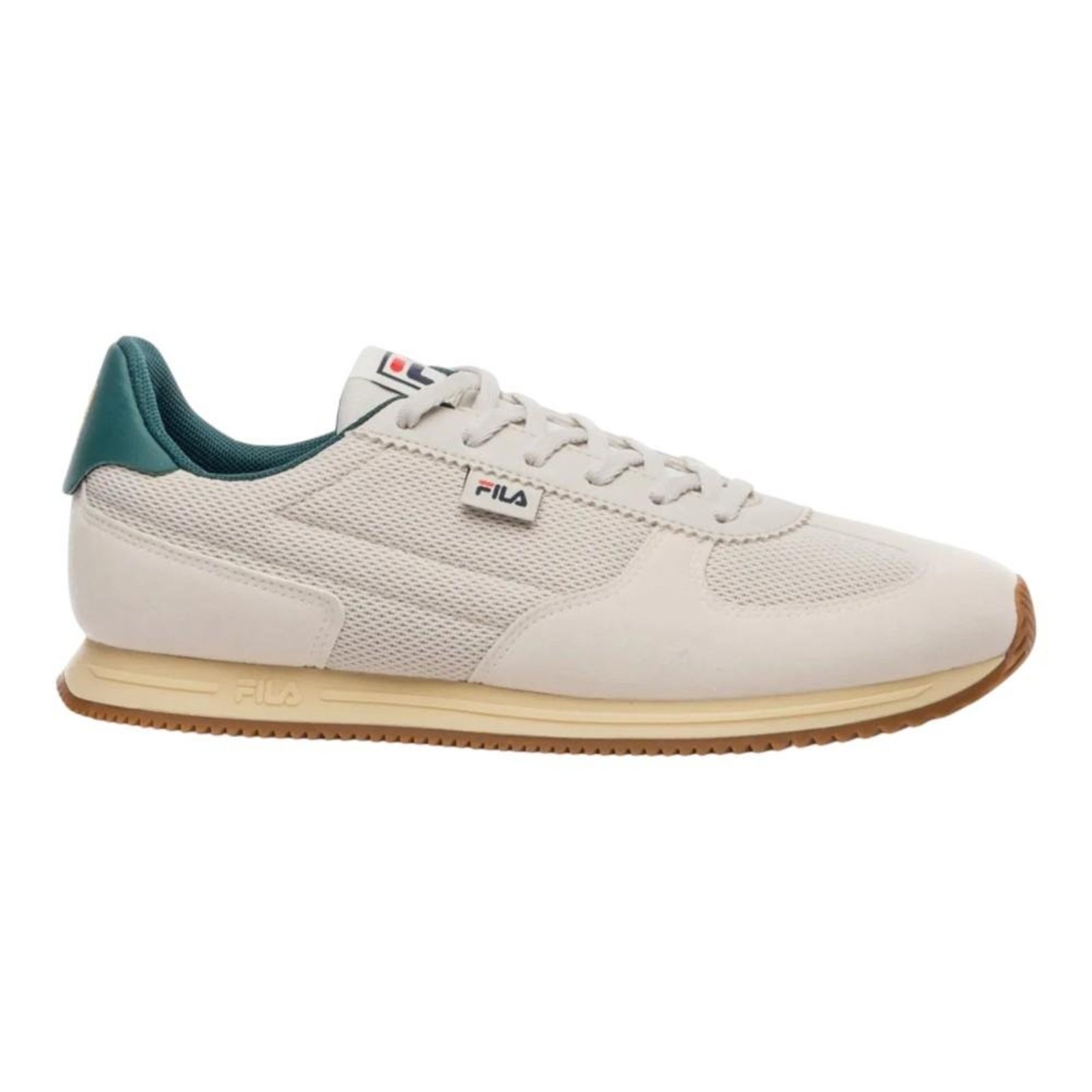 Tênis Fila F-Retro 2 Bege e Verde Masculino Bege
