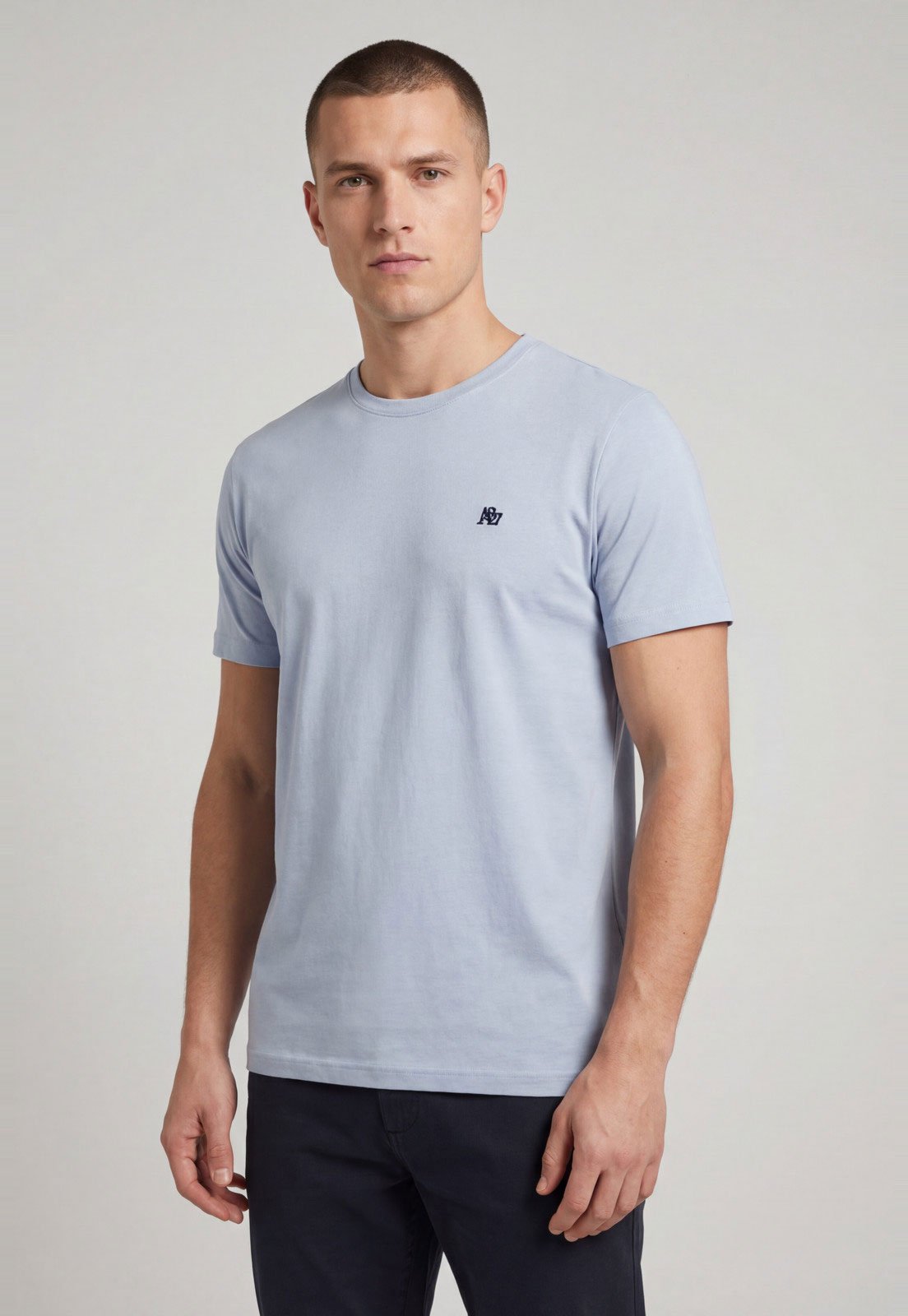 Camiseta Masculina Aeropostale Logo Bordado Azul