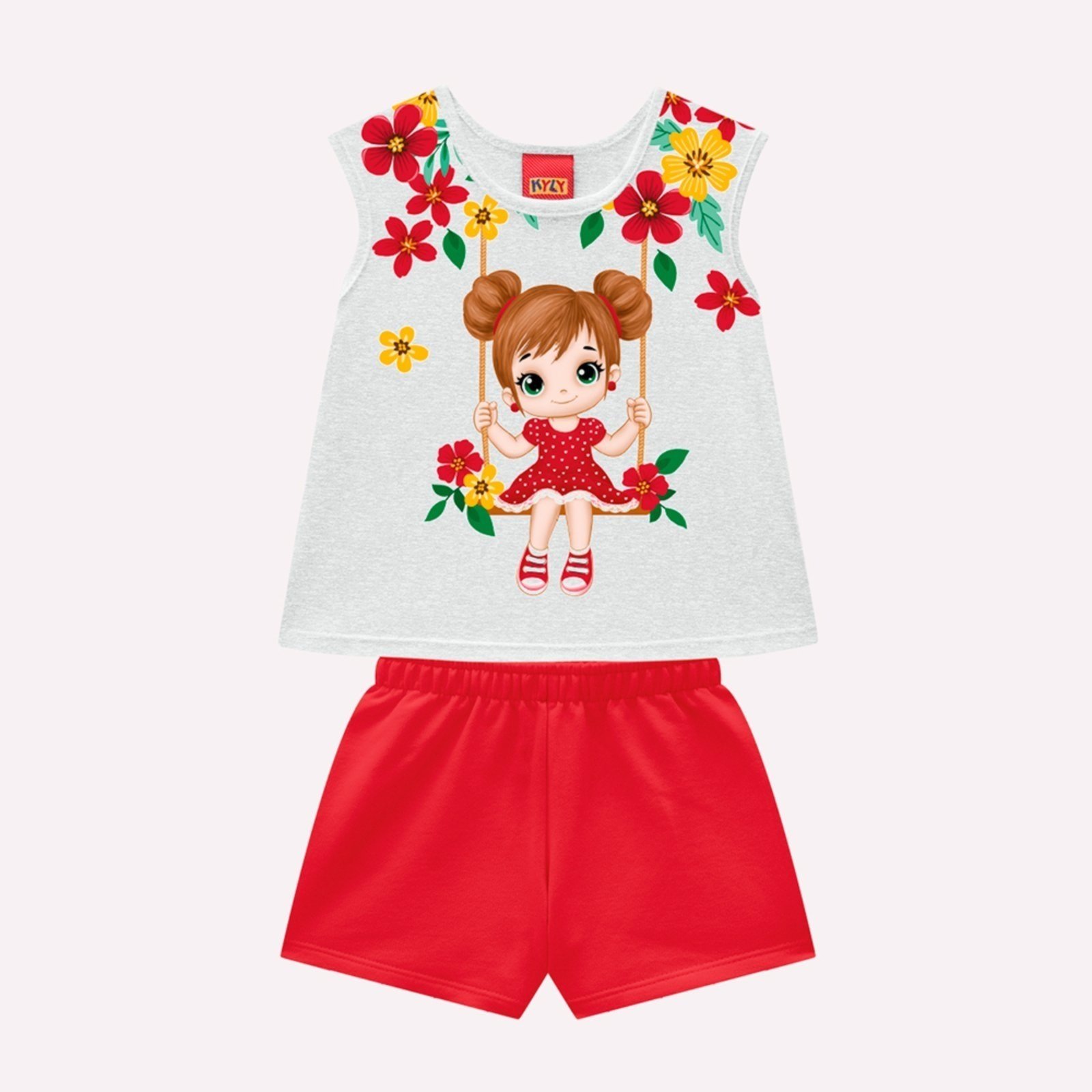 Infantil – Conjunto Menina em Algodão Kyly