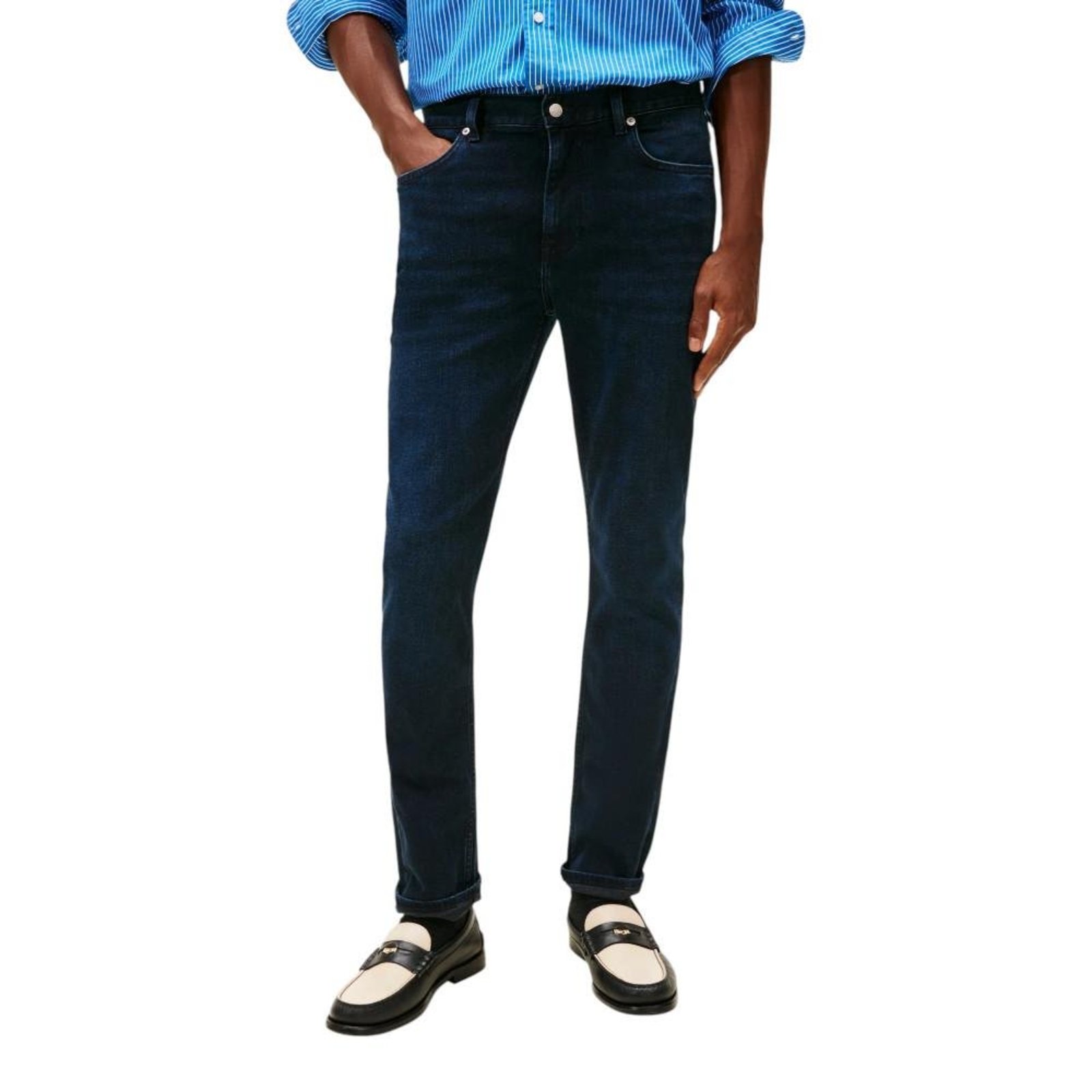 Calça Tommy Hilfiger Slim Bleecker Calder Masculino Azul