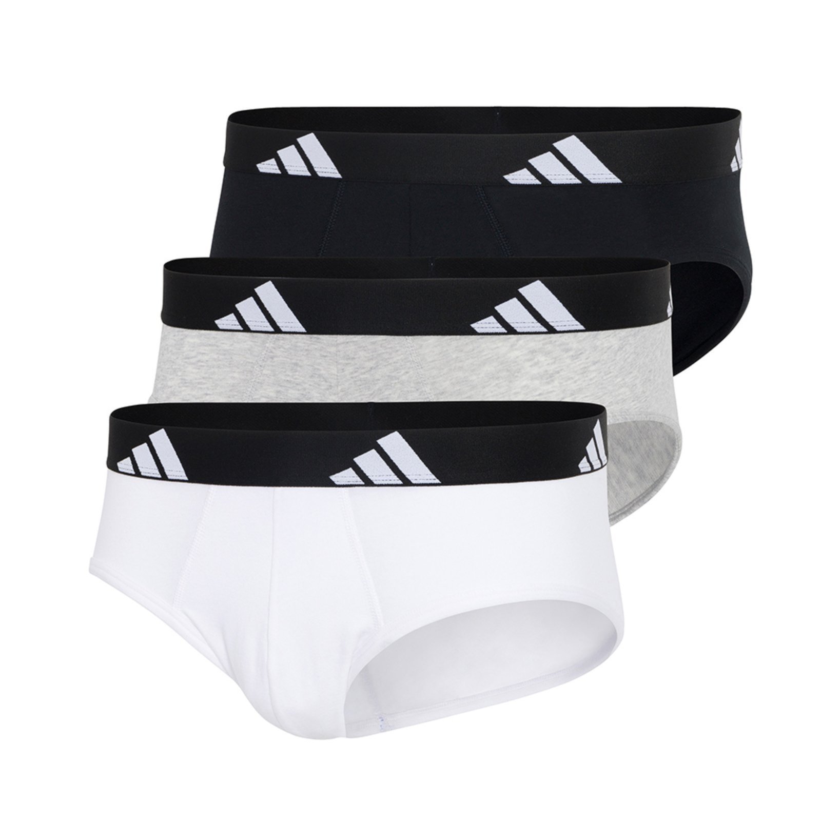 Kit com 3 Cuecas Cavadas adidas Underwear Multicolorido