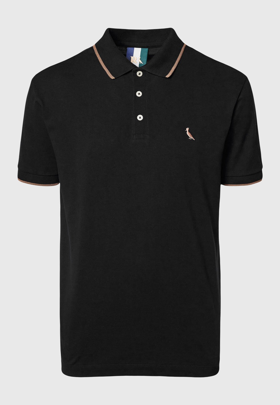 Polo Masculina Reserva Clássica Preta