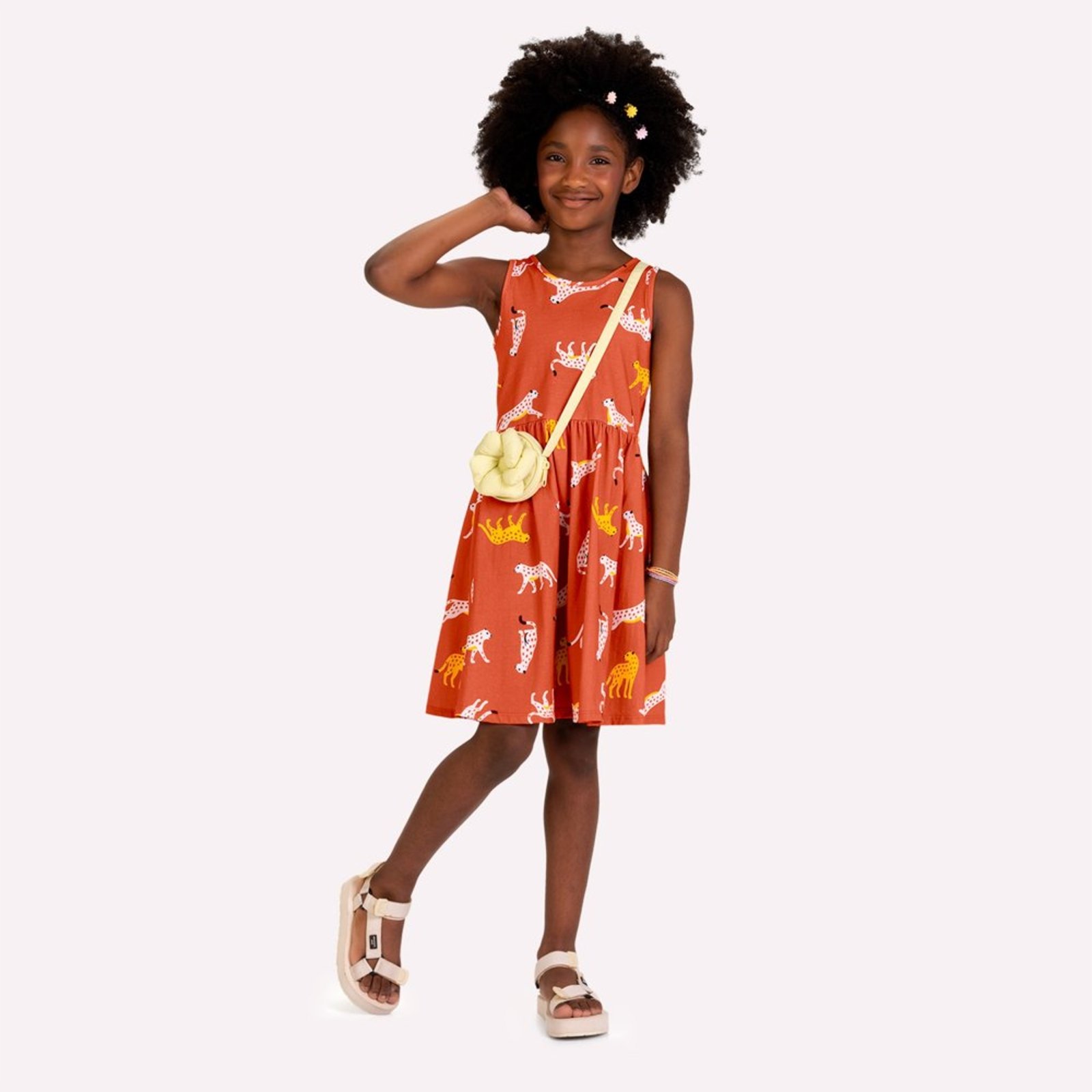 Infantil - Vestido Menina em Algodão Kyly