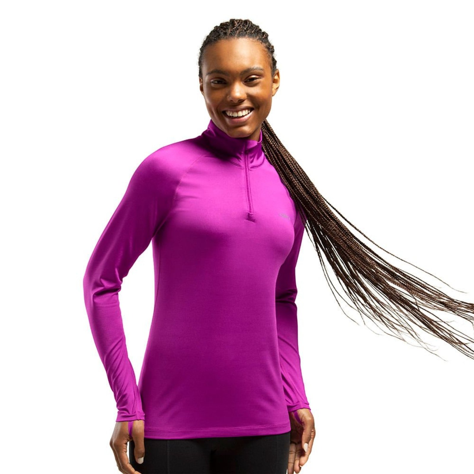 Blusa Térmica Manga Longa Olympikus Feminina GG Roxo