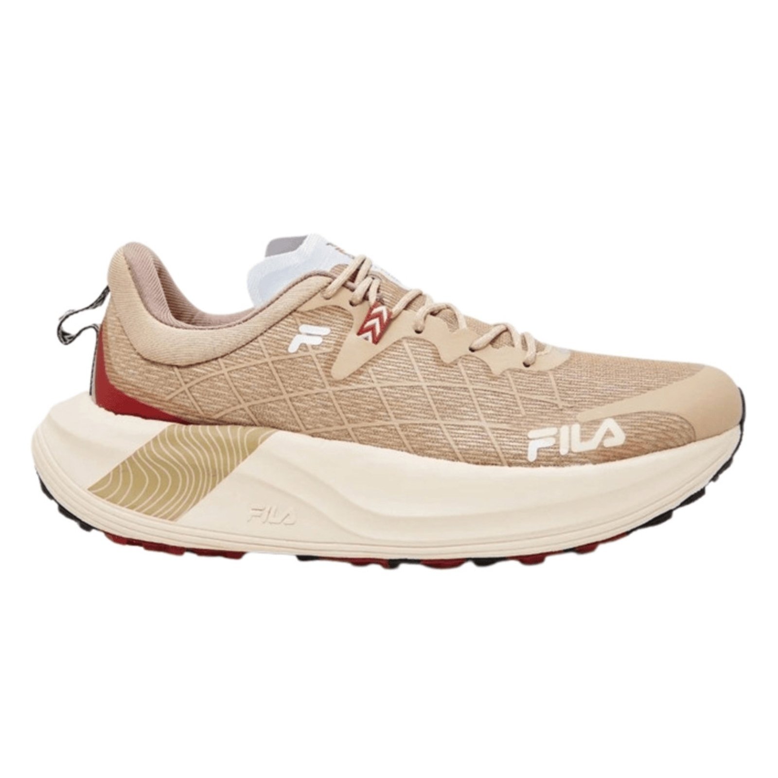 Vista 2 Tênis Fila Racer Skytrail Masculino oliva/marrom bege Fila bege