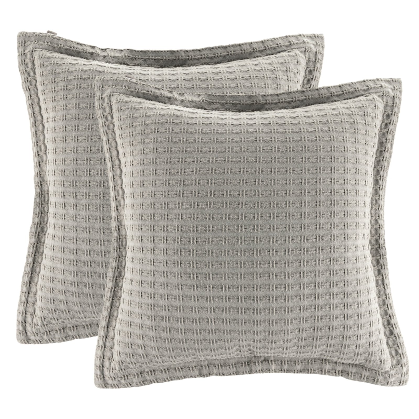Kit 2 Almofada Decorativa Karsten Atlanta Com Abas Cinza