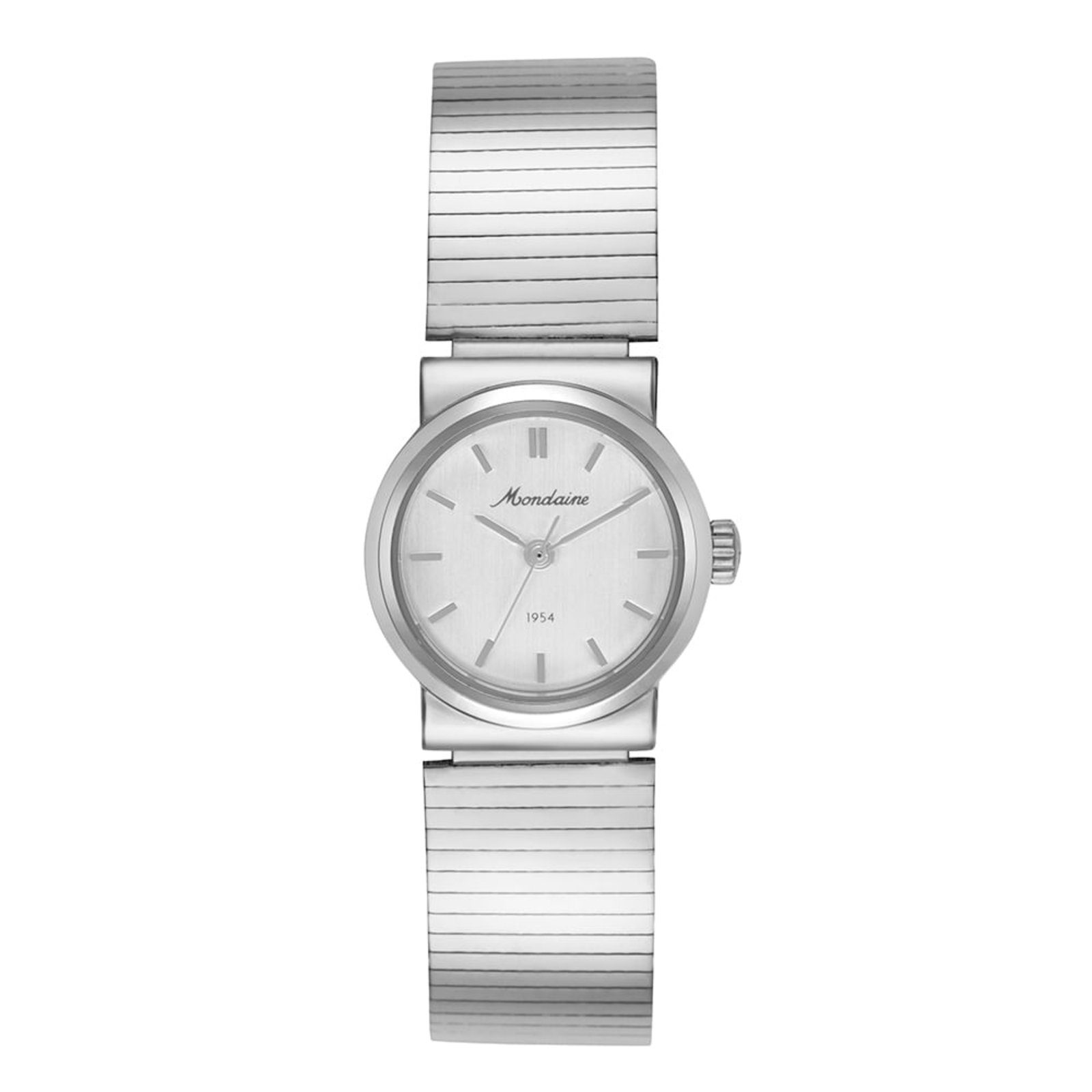 Relógio Feminino Prata Pulseira Estilo Bracelete Mondaine