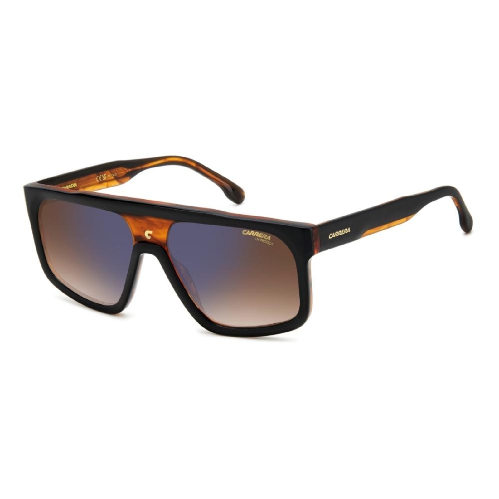 Óculos de Sol Carrera 1061S Black Horn Dark Brown Gradient