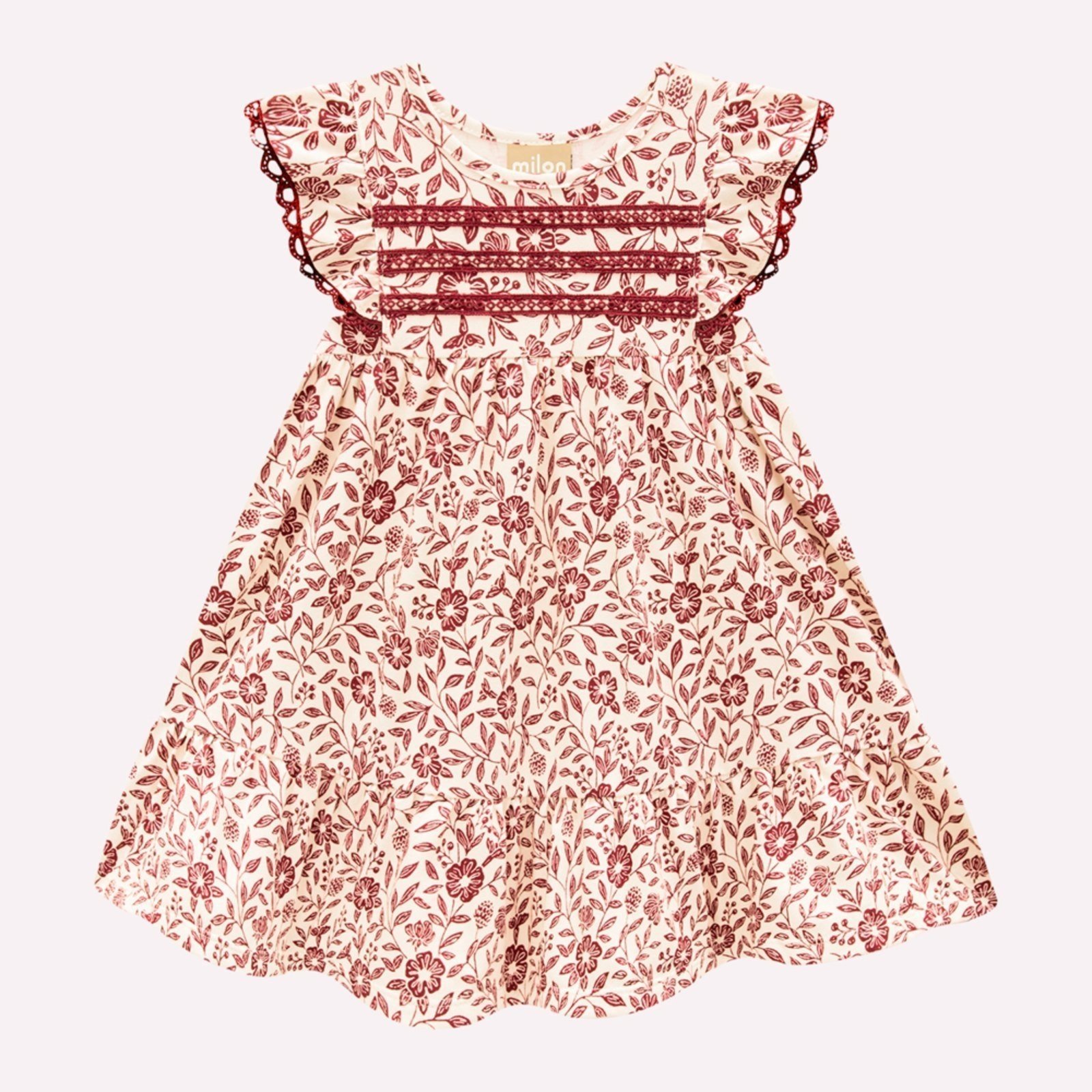 Infantil - Vestido Menina Florzinhas Milon