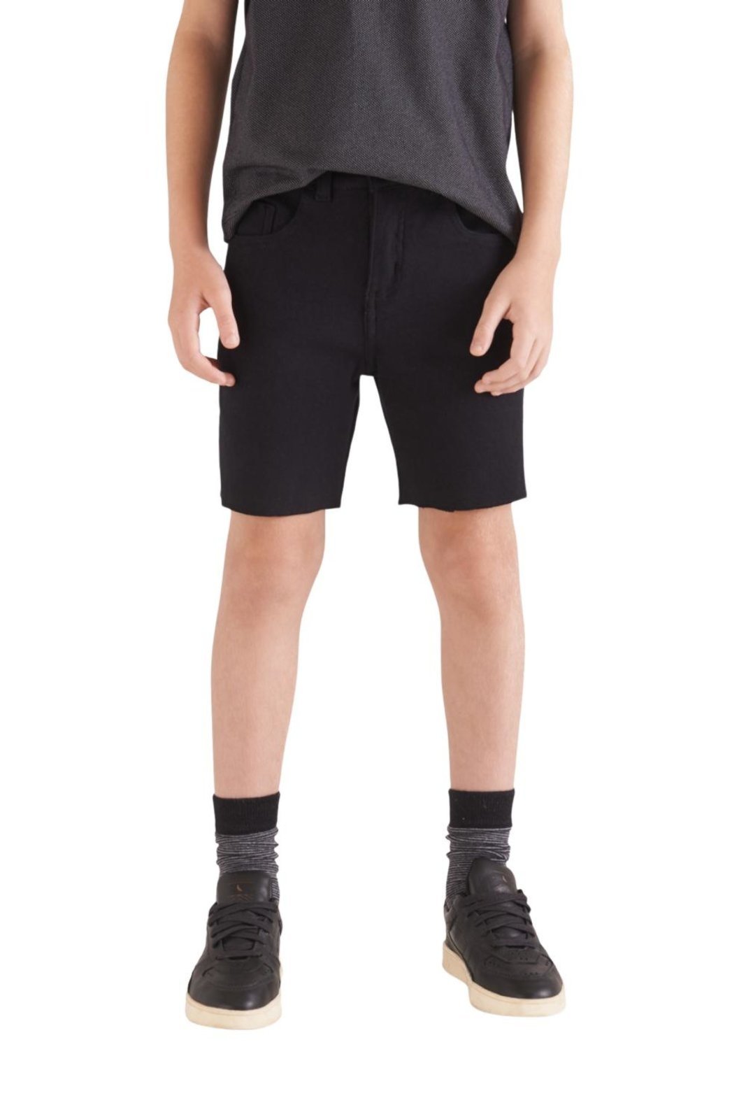 Infantil - Bermuda Mini Sm 5 Pockets Moletom Reserva Mini Preto