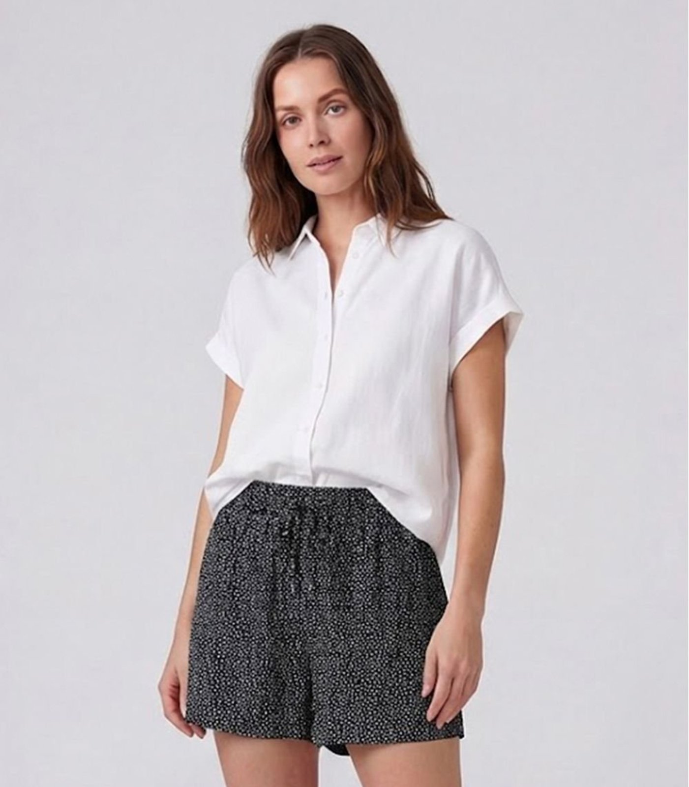 Vista 2 Short Feminino Com Cós E Laço Infinita Cor preto INFINITA COR preto